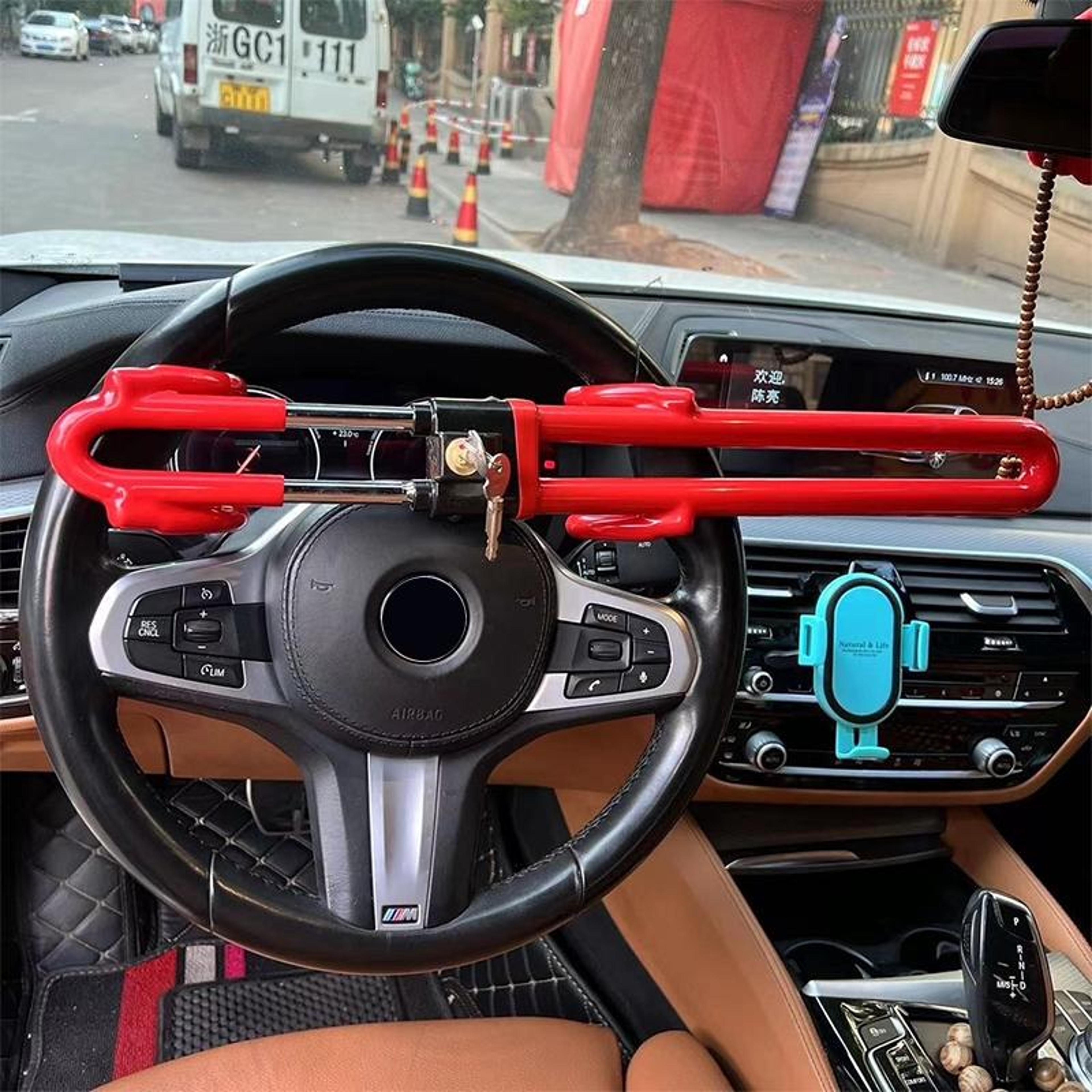 retractable steering wheel lock, heavy duty car anti theft security bar