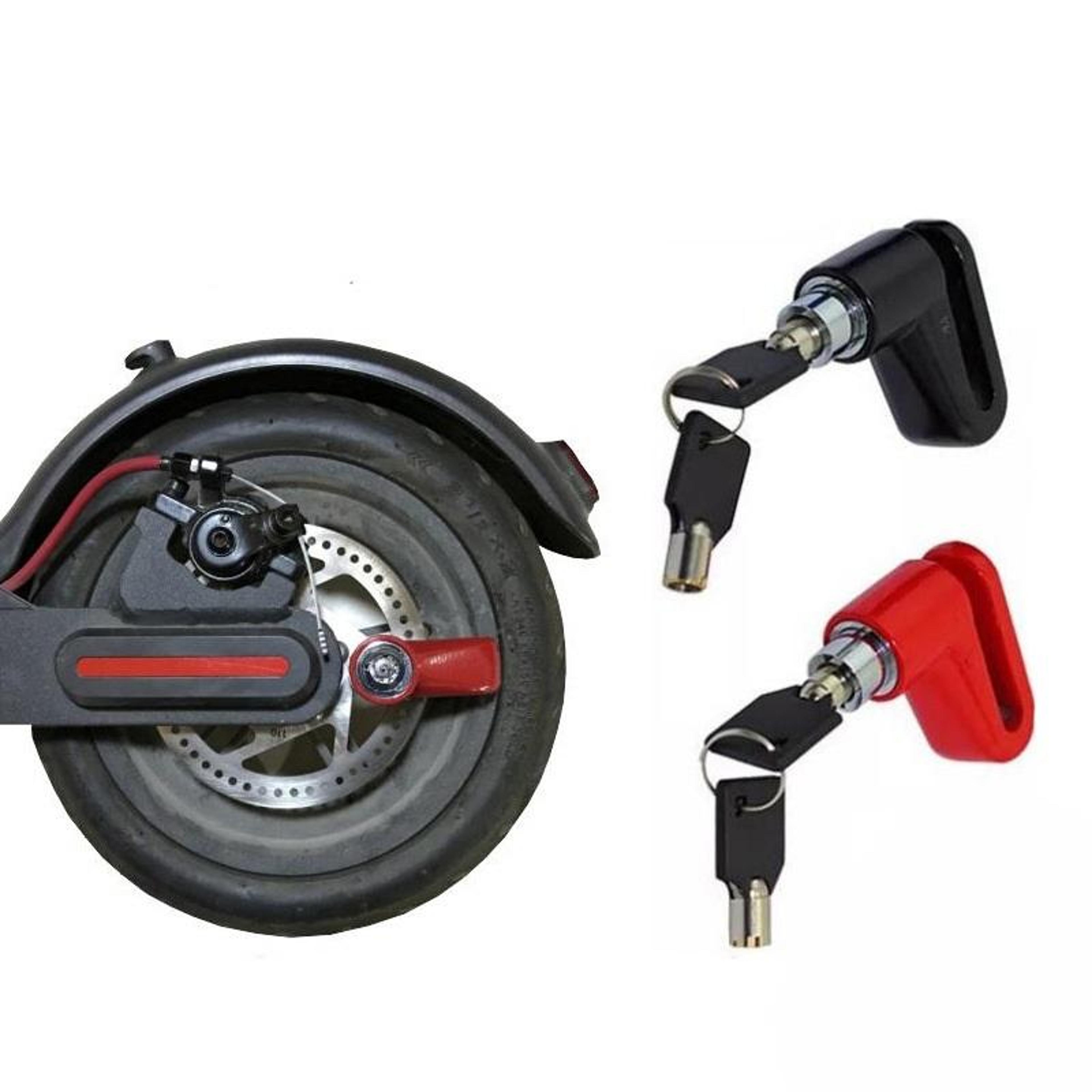 disc brake lock set, 2pcs reinforced anti-theft electric scooter lock