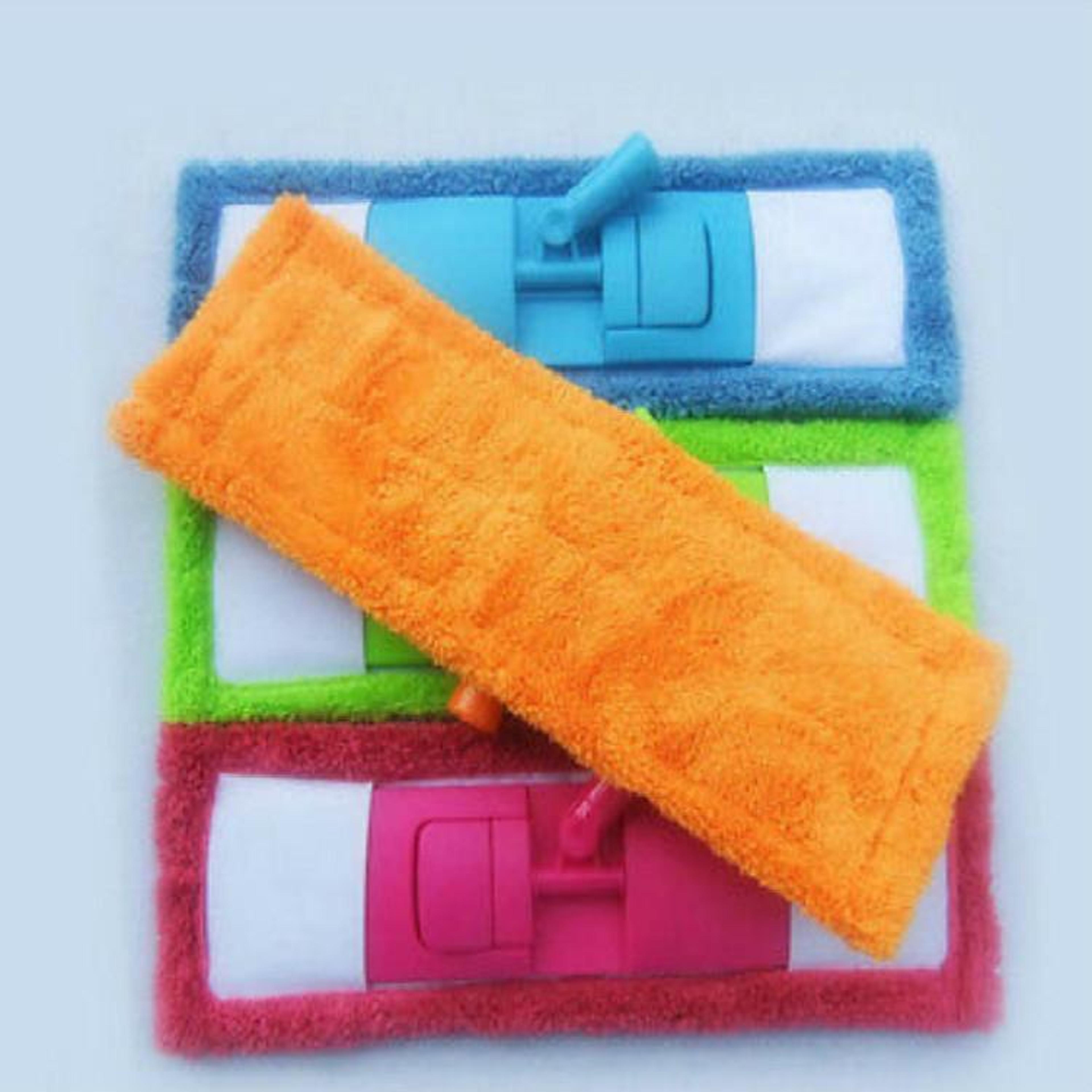 coral velvet mop replacement pad for flat floor mop, absorbent cleaning cloth