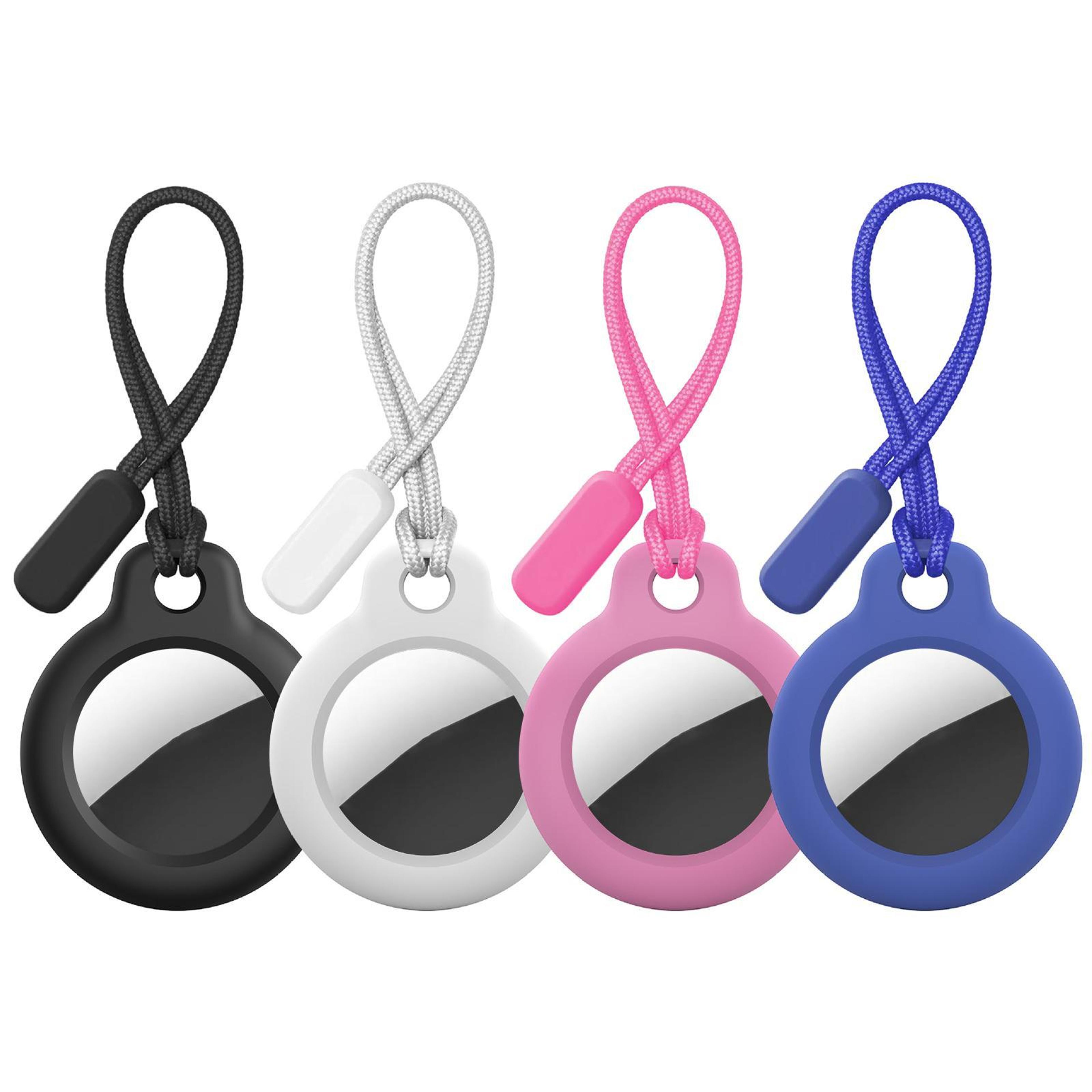 airtag protective lanyard case, durable pc cover for airtag 1st & 2nd gen