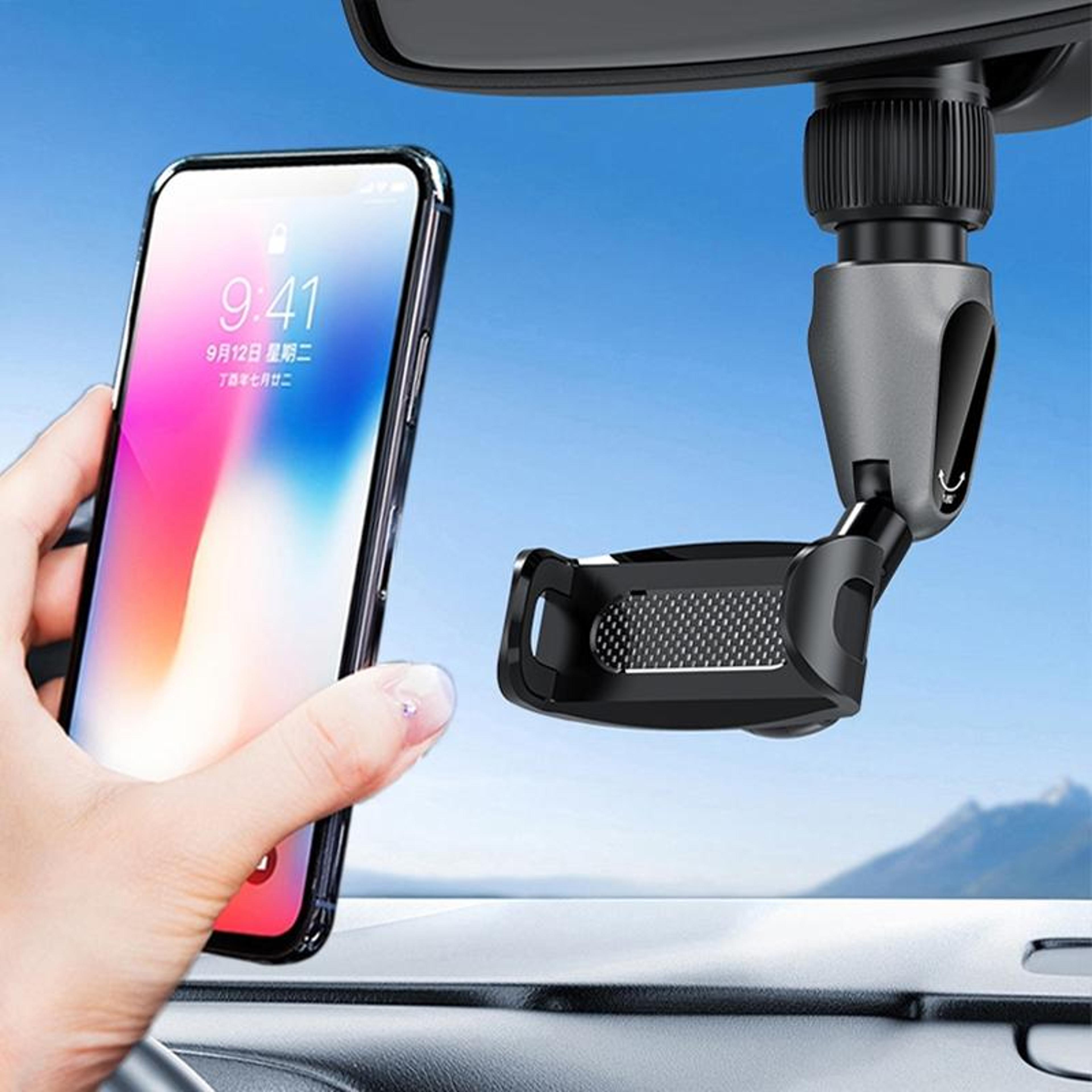 car phone holder clip, universal dashboard mobile mount for safe hands-free driving