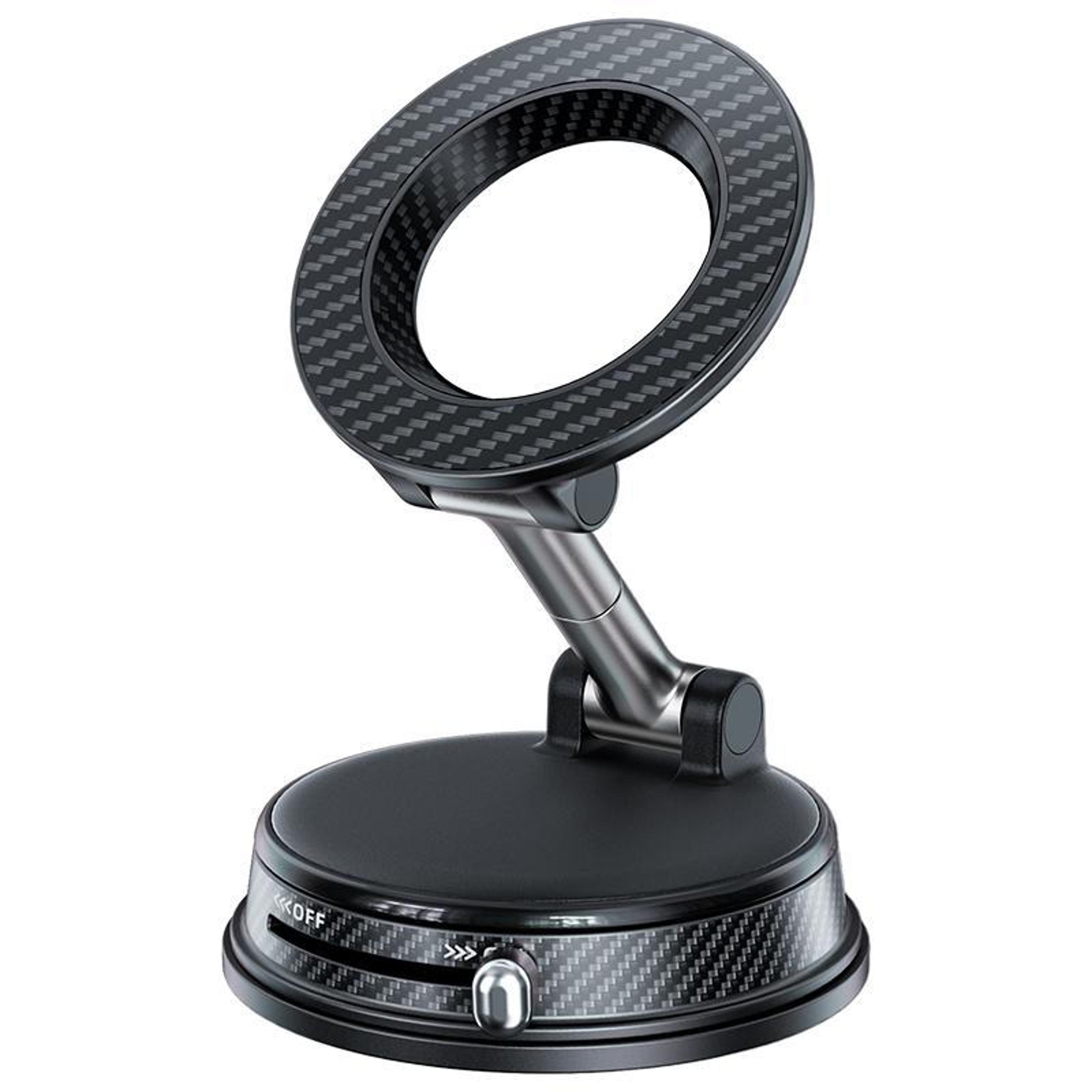 a13 foldable magnetic car phone holder with vacuum suction mount