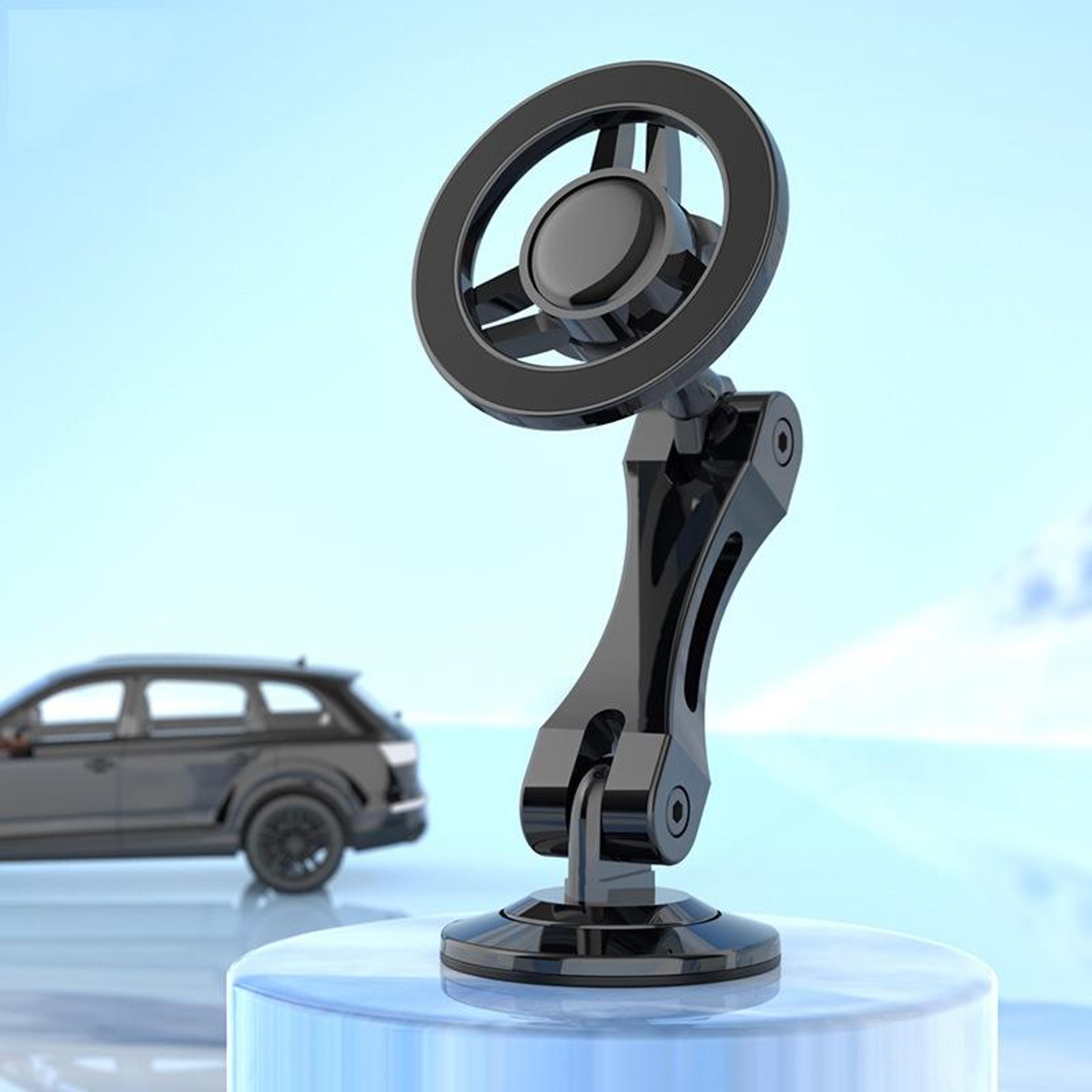 magsafe magnetic car phone holder with 360° rotation & foldable adjustable mount