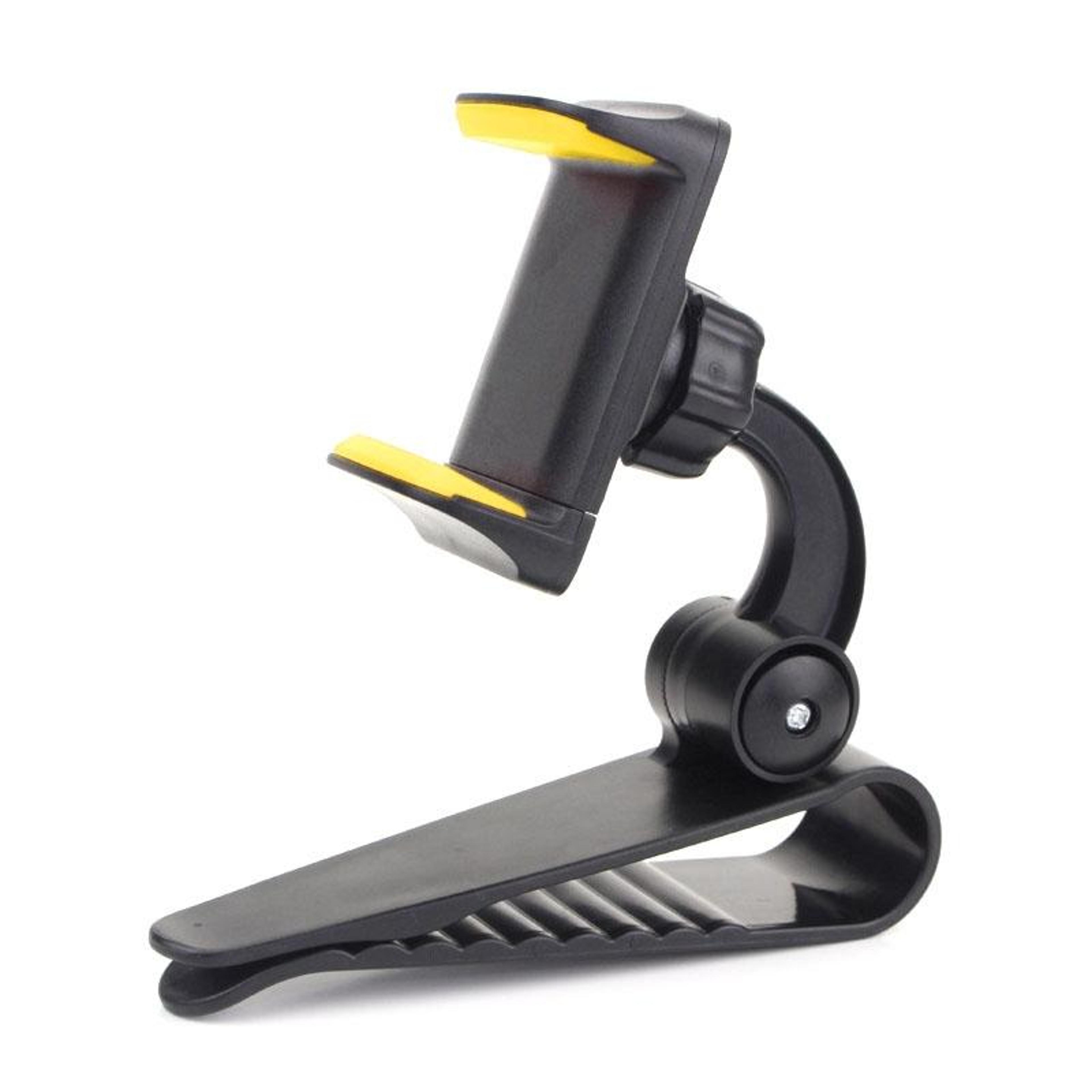 360° rotating car phone holder sun visor mount for safe hands-free driving