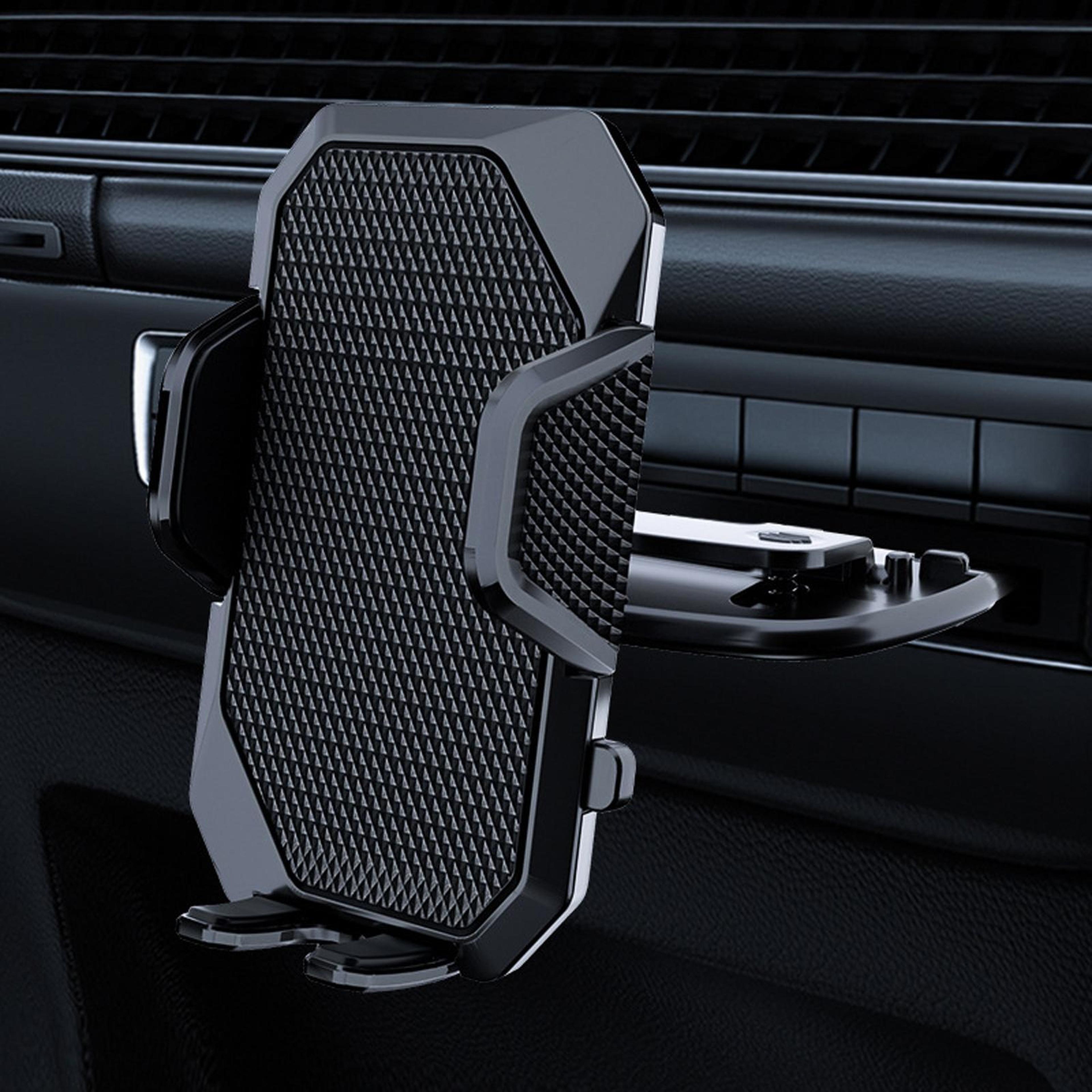 cd slot phone mount, rotatable car phone holder for gps navigation & hands-free driving