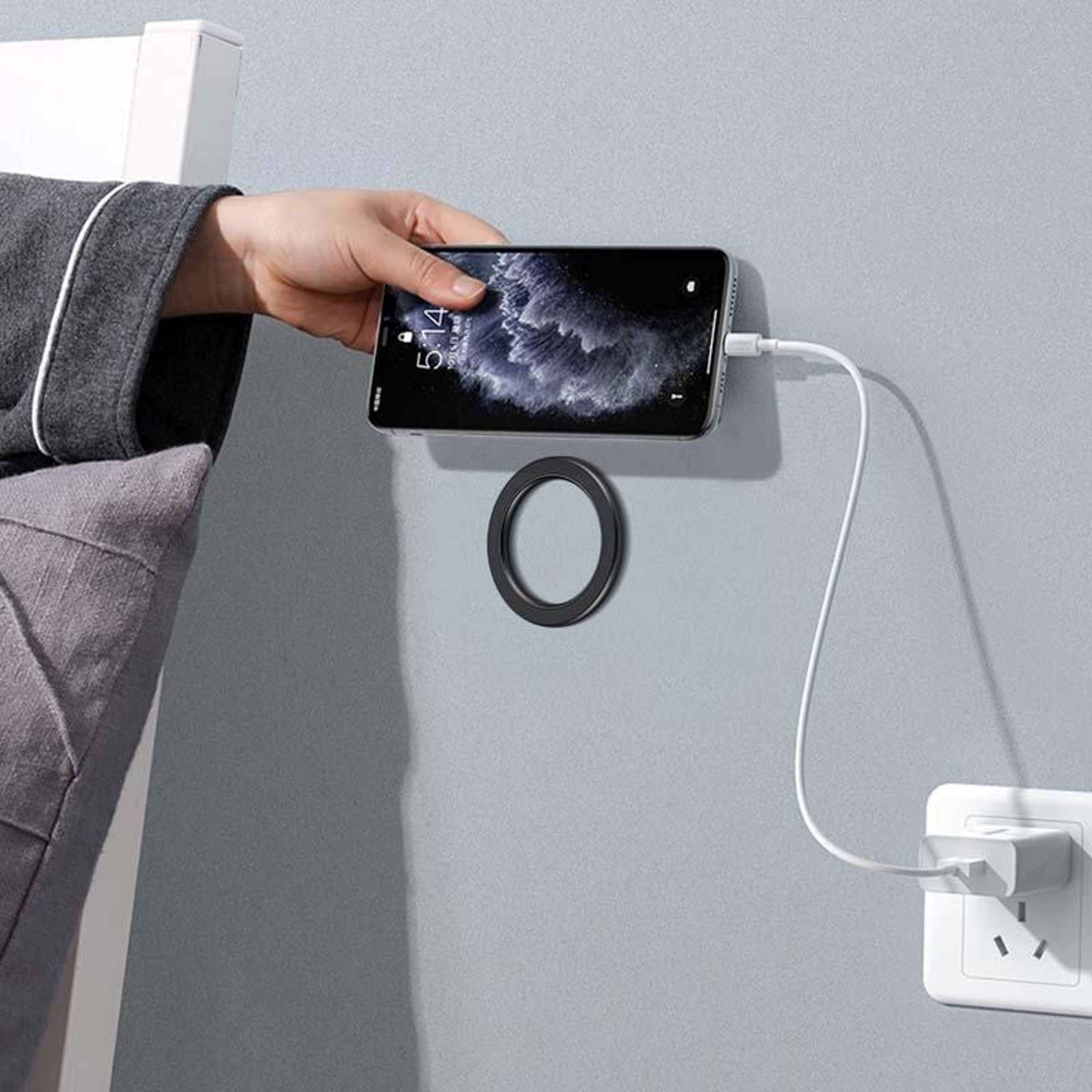 magsafe magnetic wall & car phone holder ring, strong n52h adhesive mount