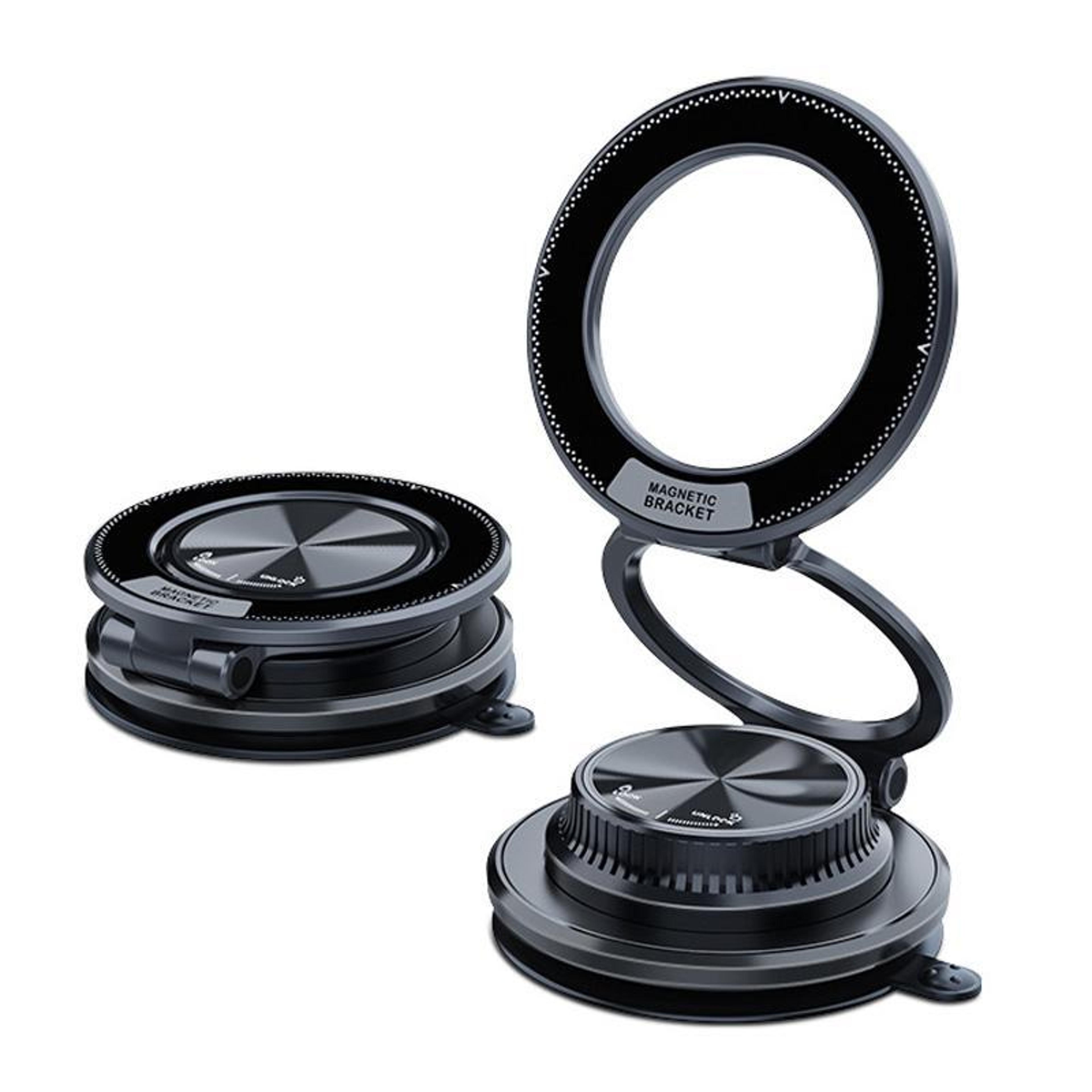 m11 foldable magnetic car phone holder with vacuum suction dashboard mount