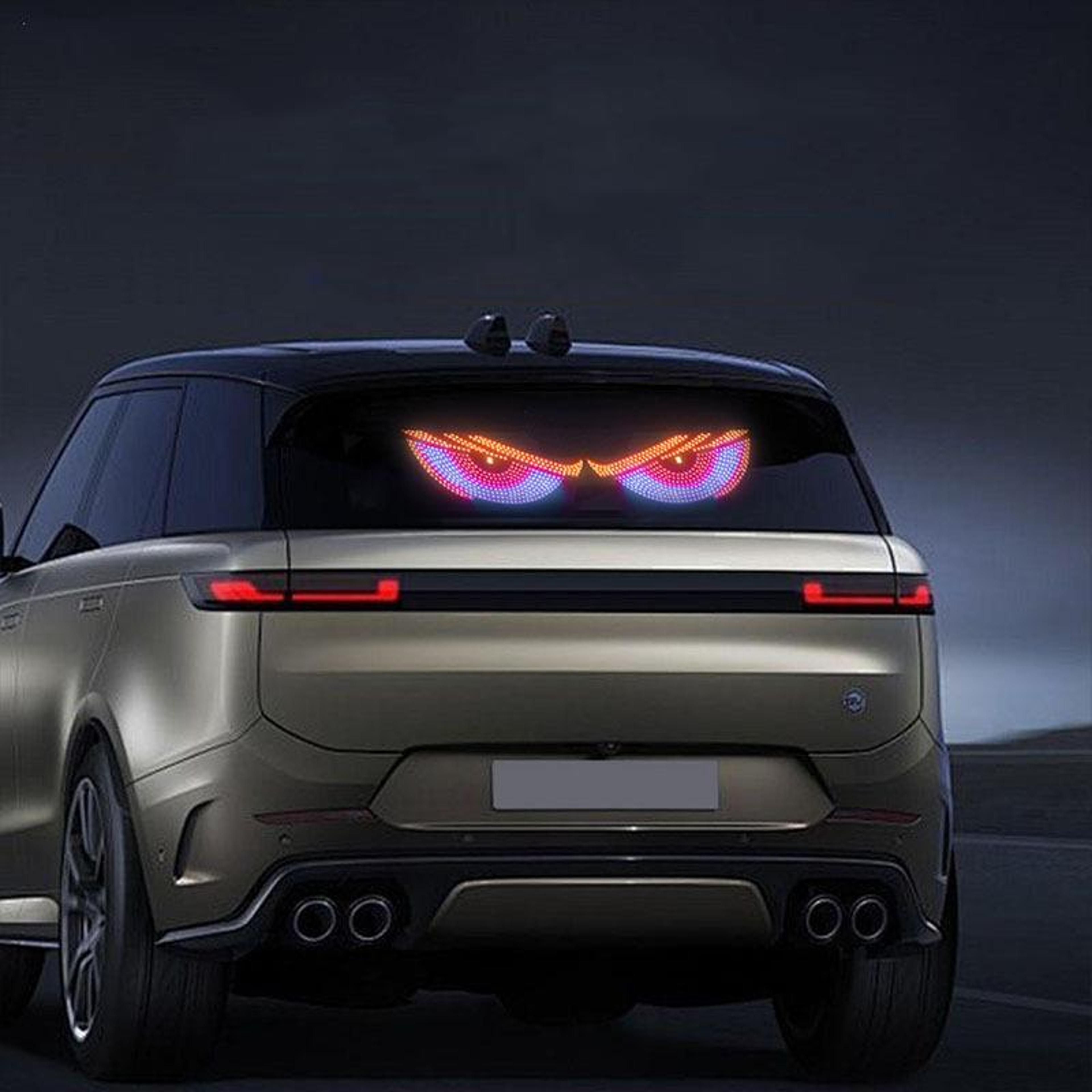 usb demon eye car windshield led light sticker with dynamic flash modes