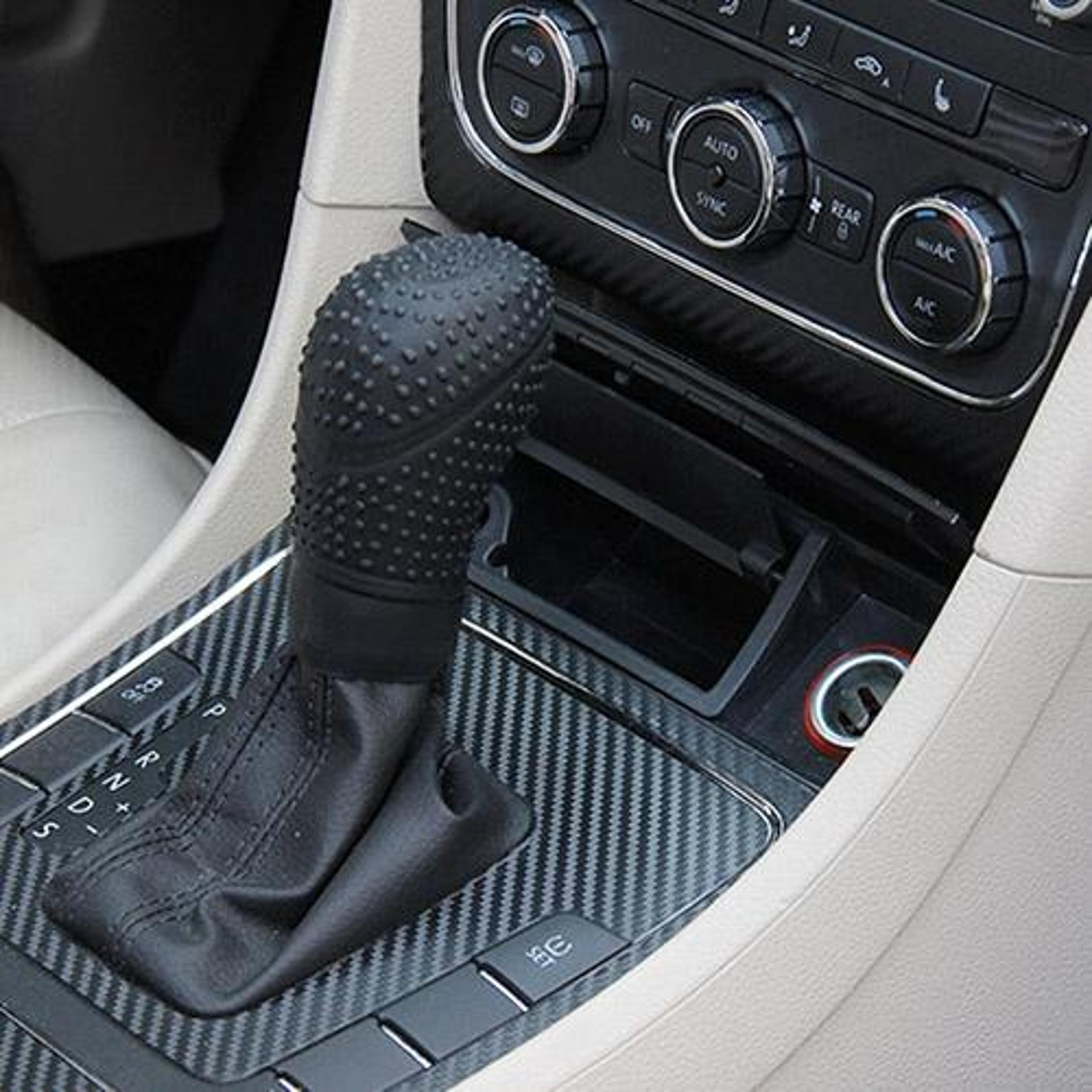 universal silicone gear shift knob cover, non-slip soft grip shifter protector for most cars