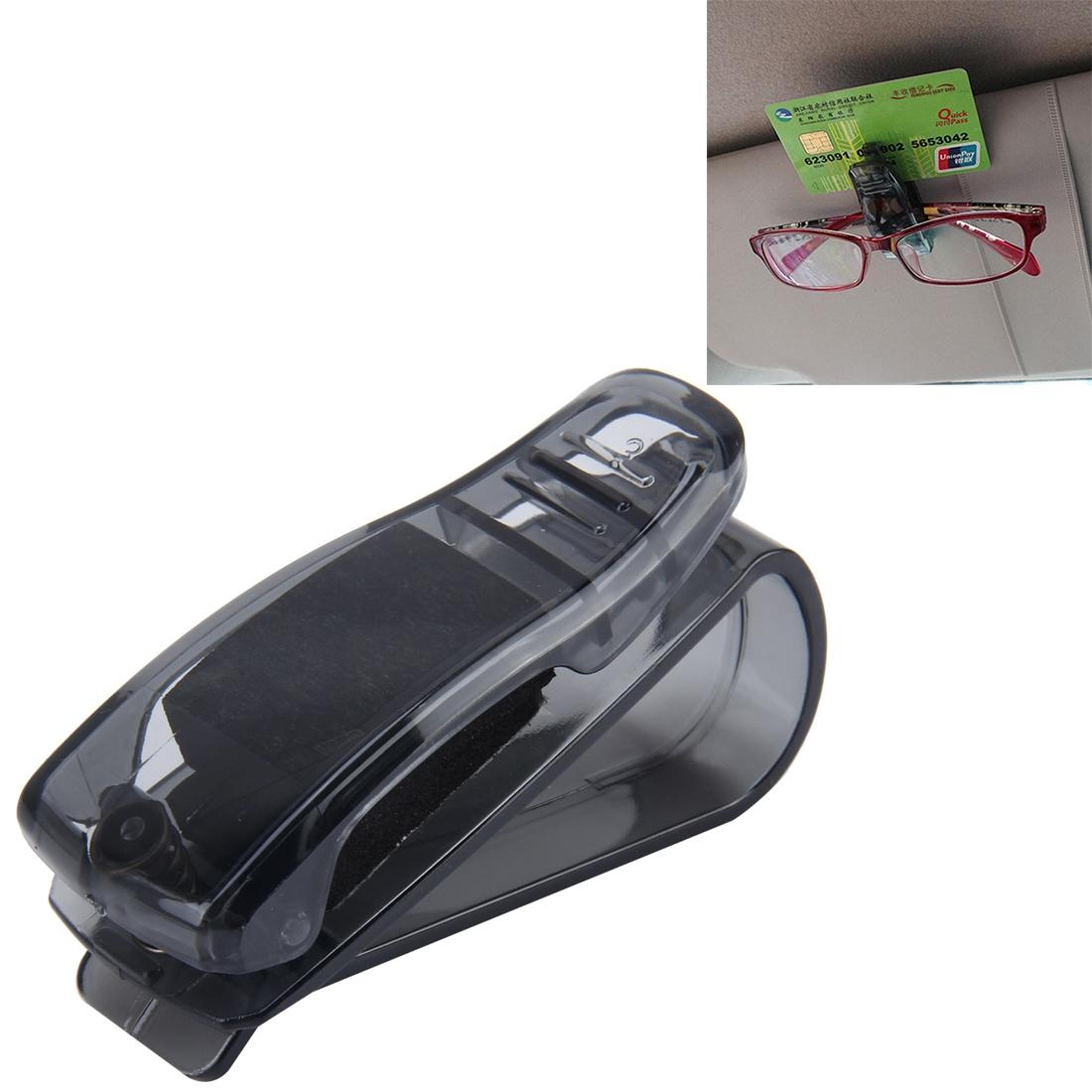 premium car sunglasses holder clip & business card organizer