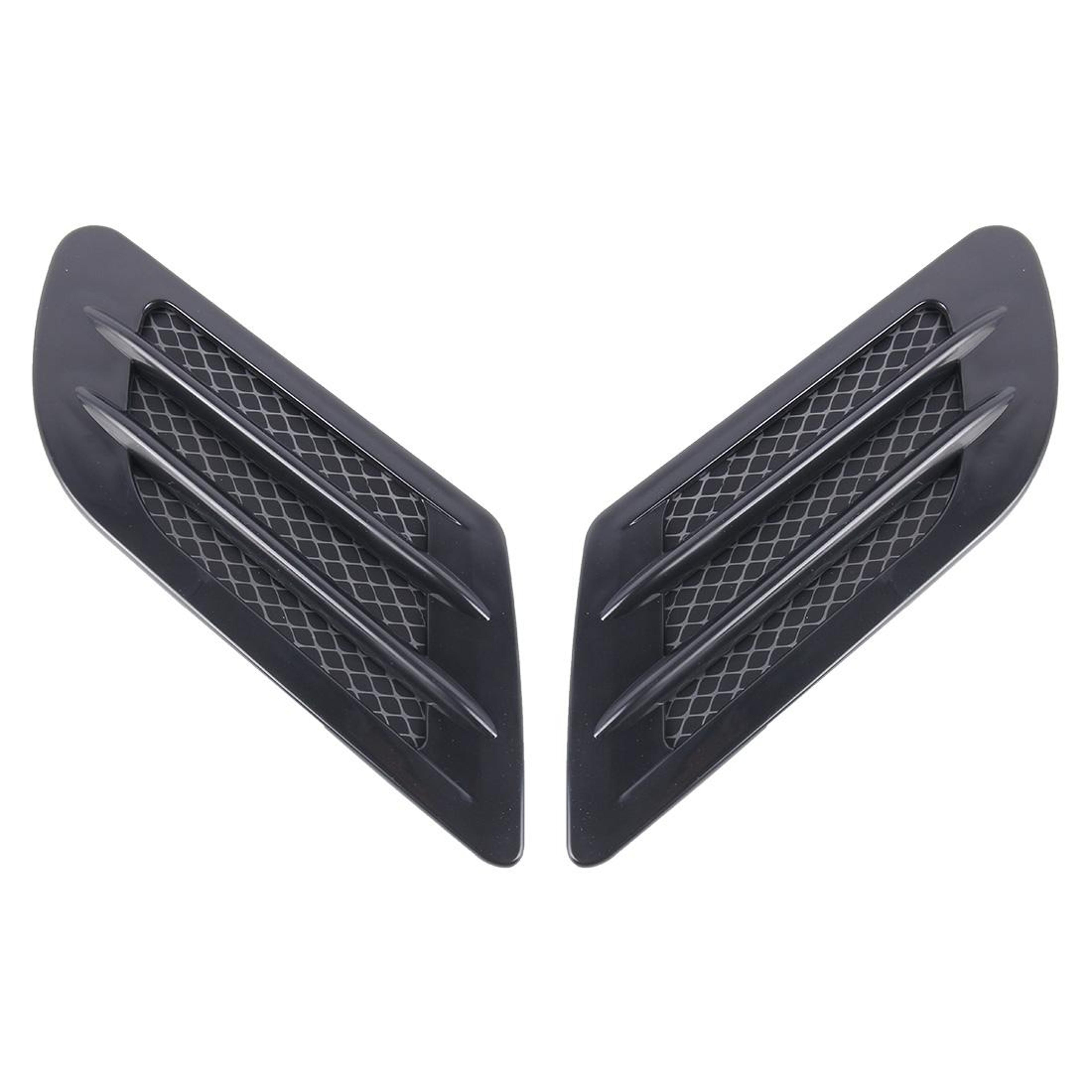 euro style car hood side vent covers decorative air intake grille trim set 2pcs