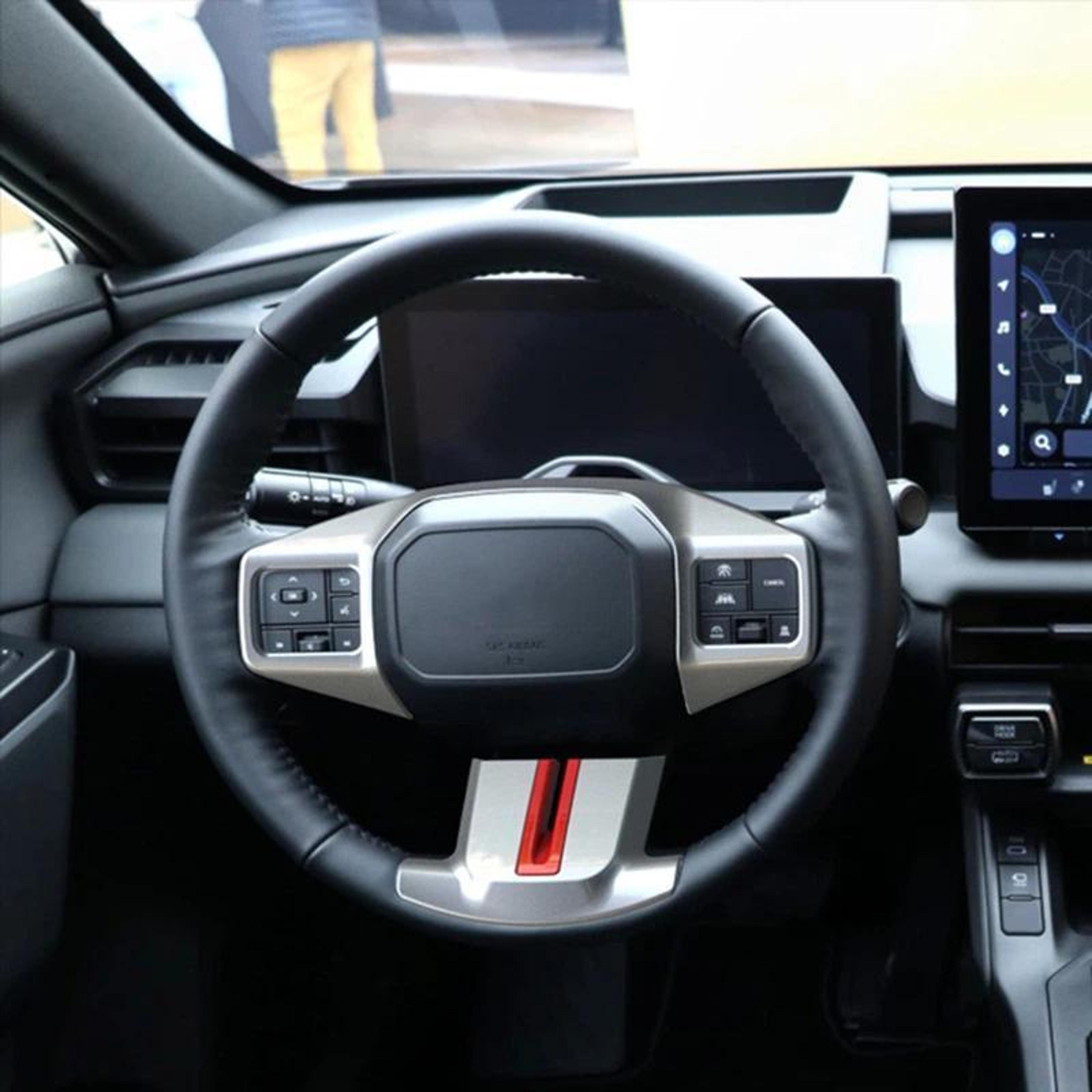 toyota rav4 & wildlander steering wheel button trim cover, abs interior protection accent