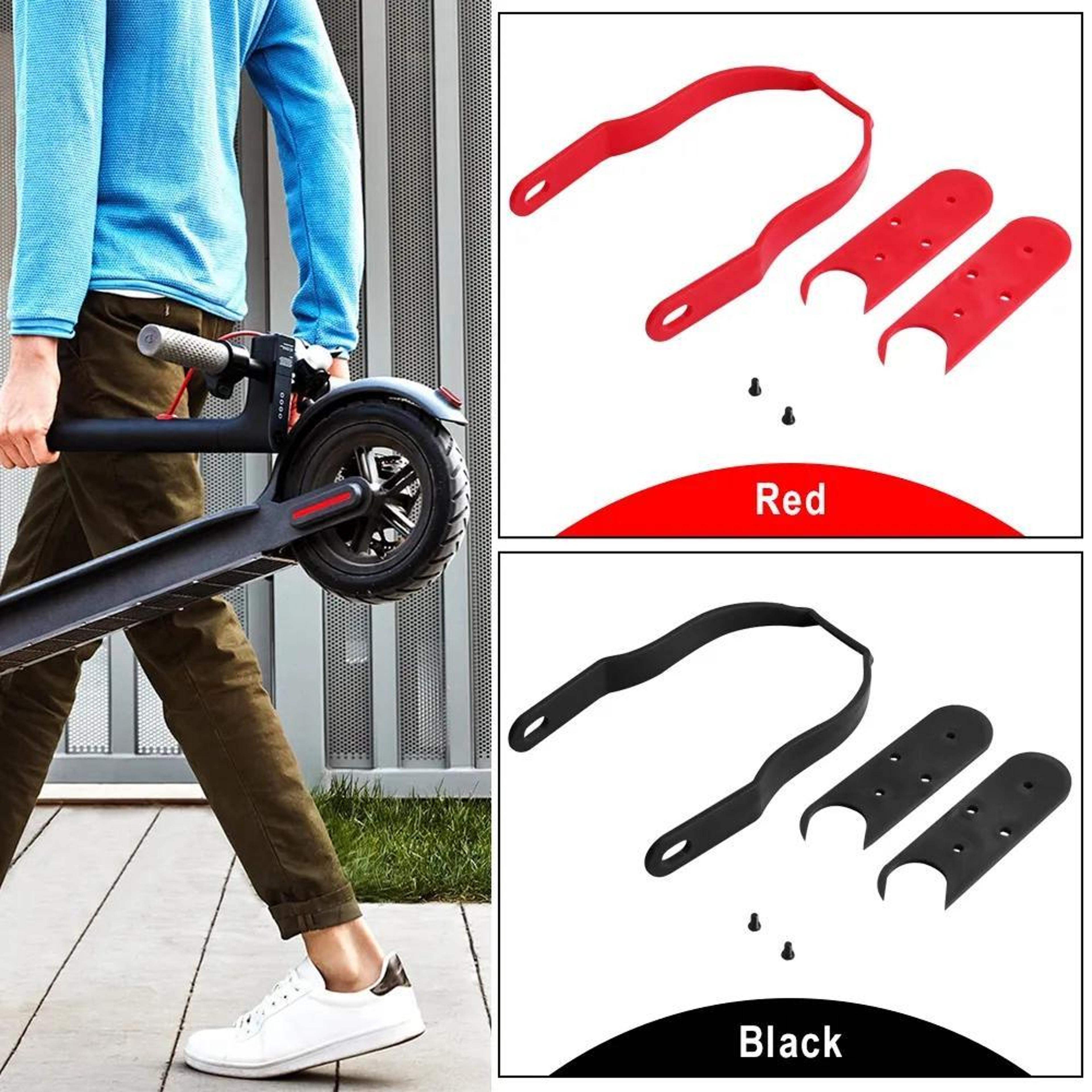 electric scooter rear fender support bracket with gap cover protector