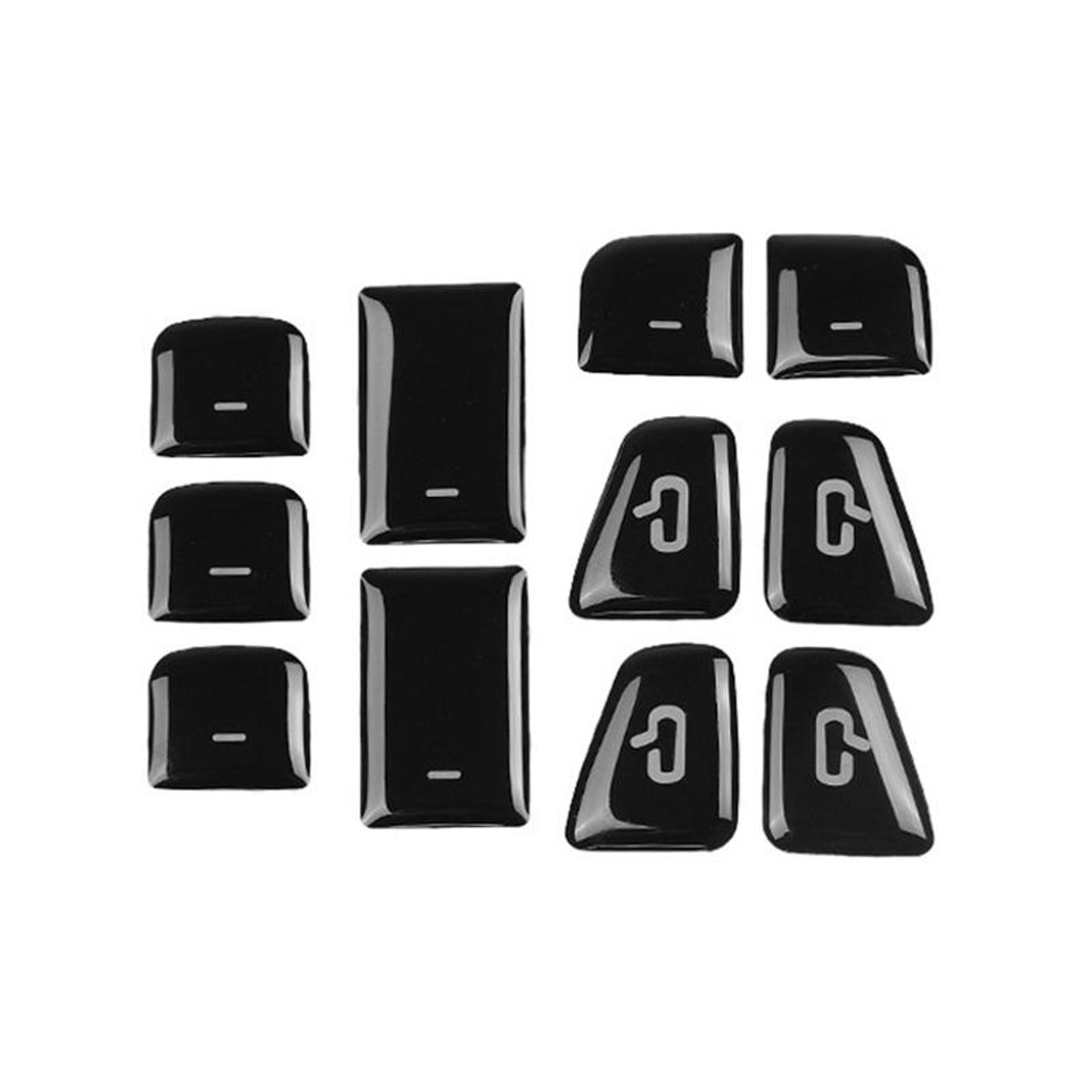 tesla model 3 & model y premium window switch cover trim set 11pcs