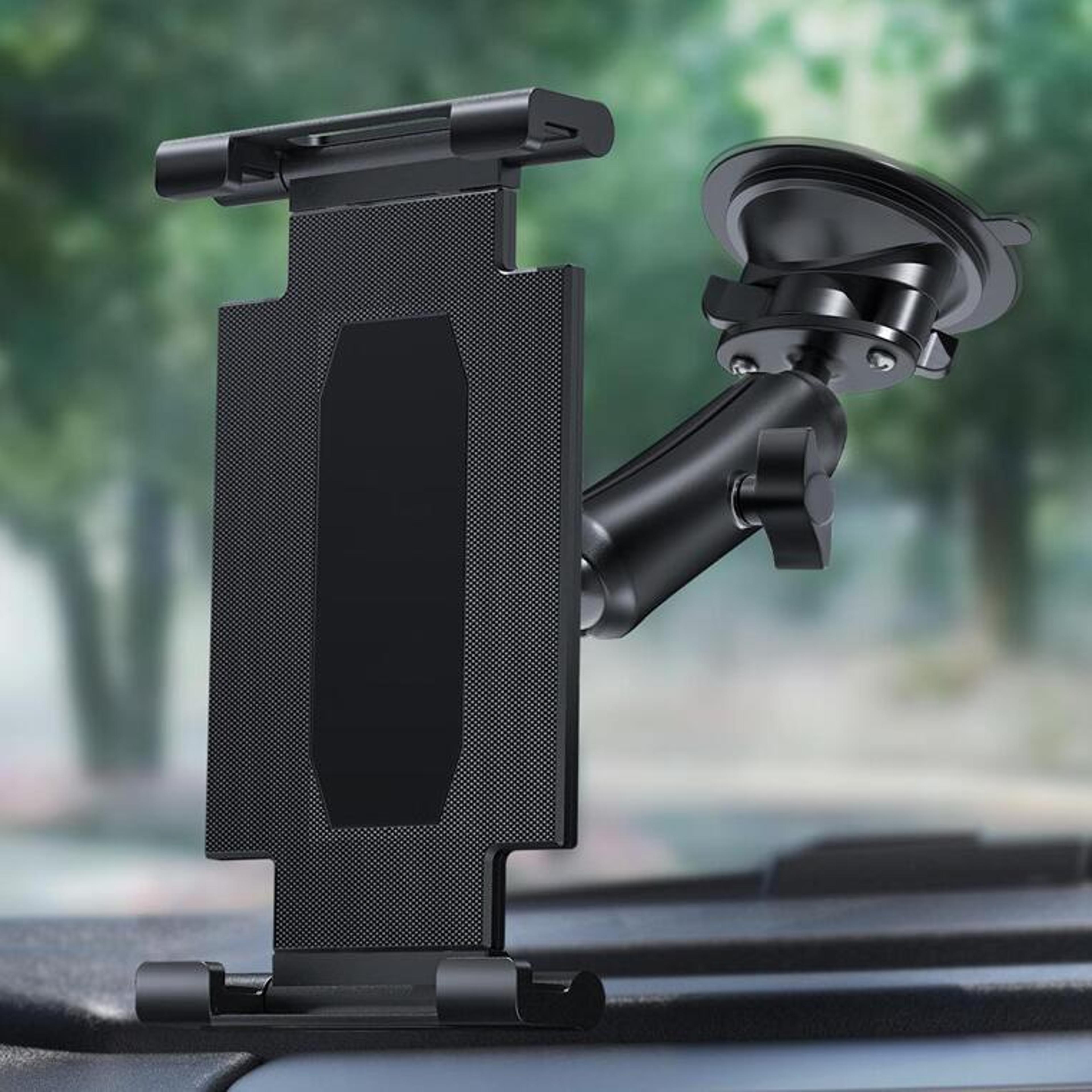 heavy-duty suction cup phone & tablet mount for cars, trucks and buses