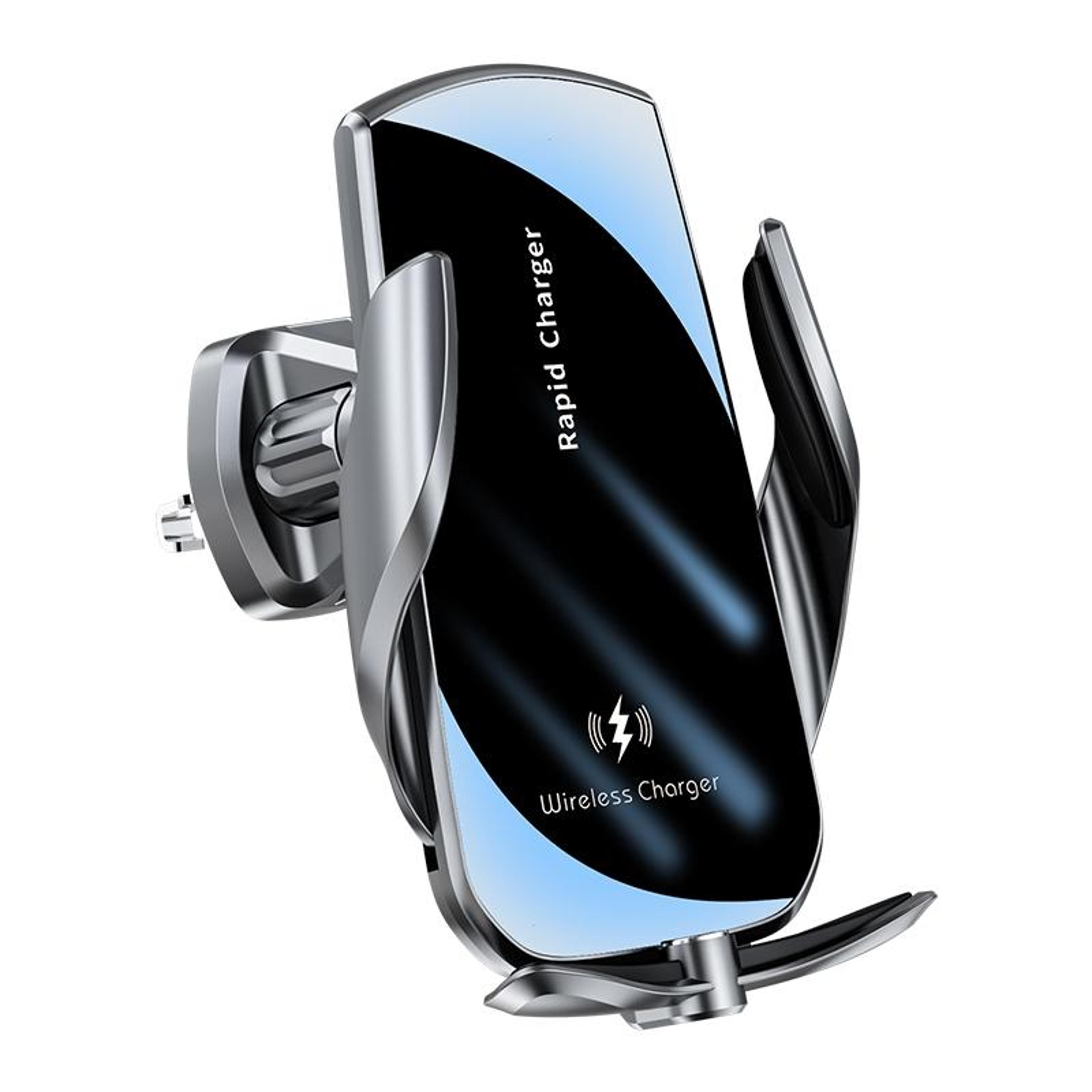 v5s 40w magnetic car phone holder with fast charging & auto clamping mount