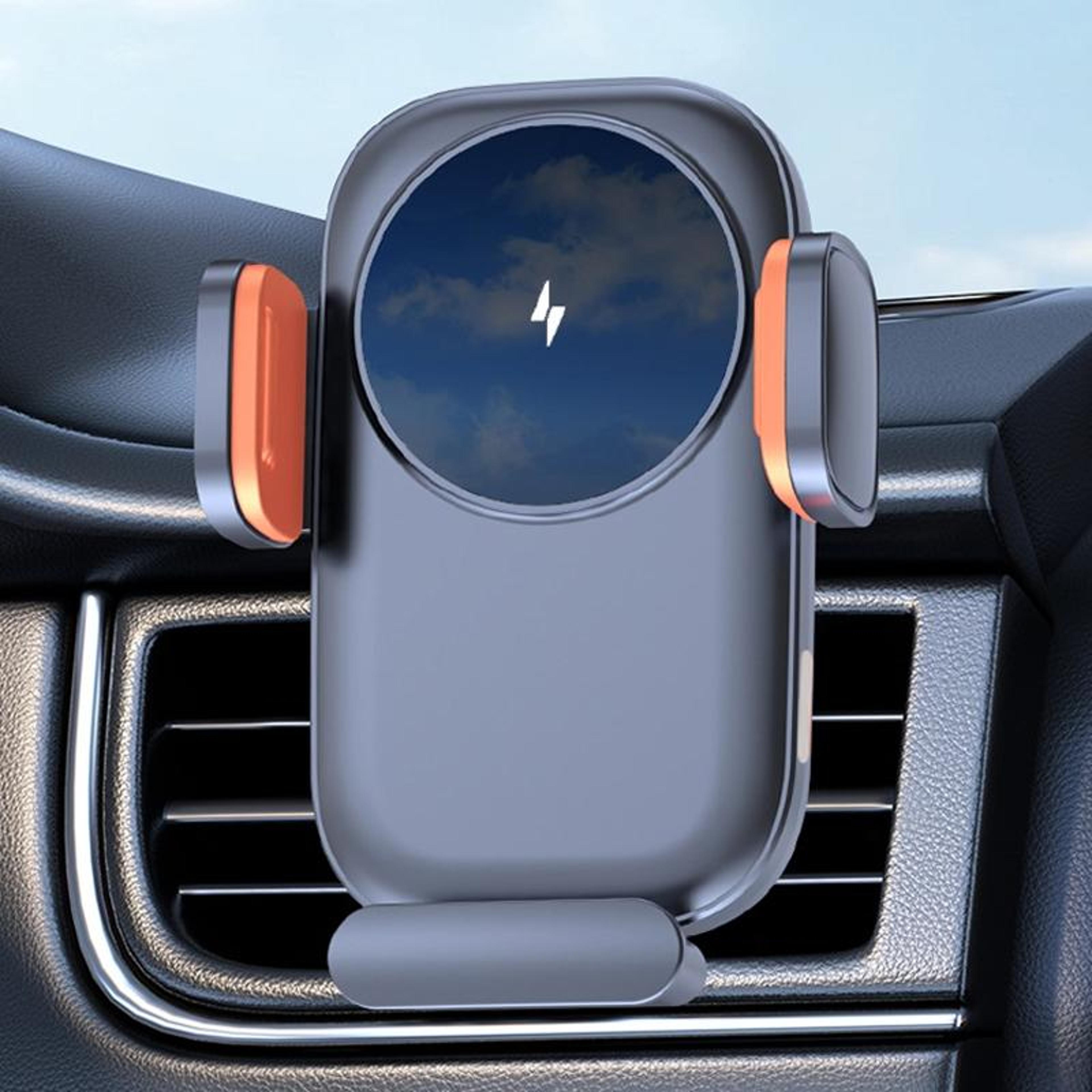 15w fast wireless car phone holder air vent mount with navigation support