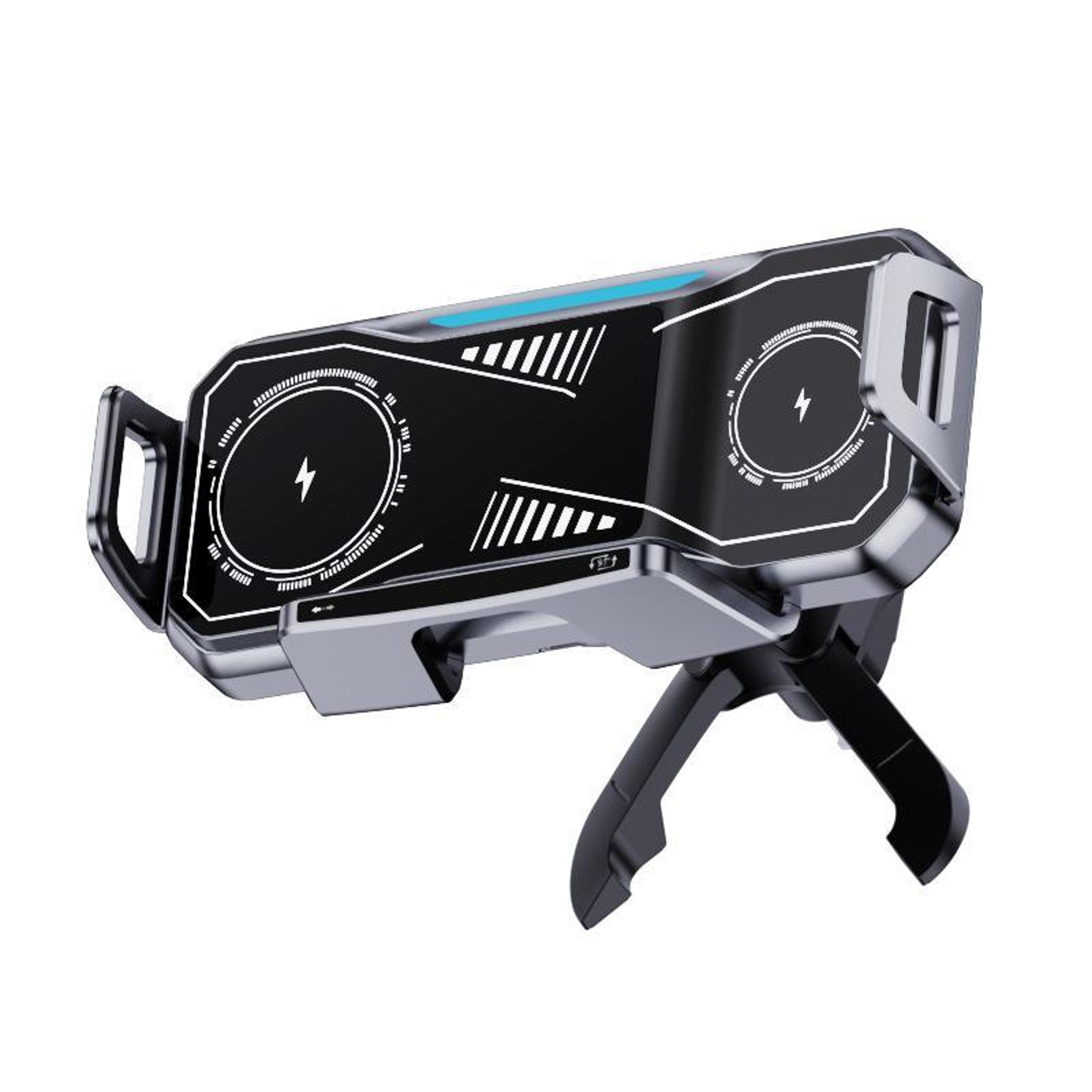 15w wireless charging car phone holder with electric vacuum grip
