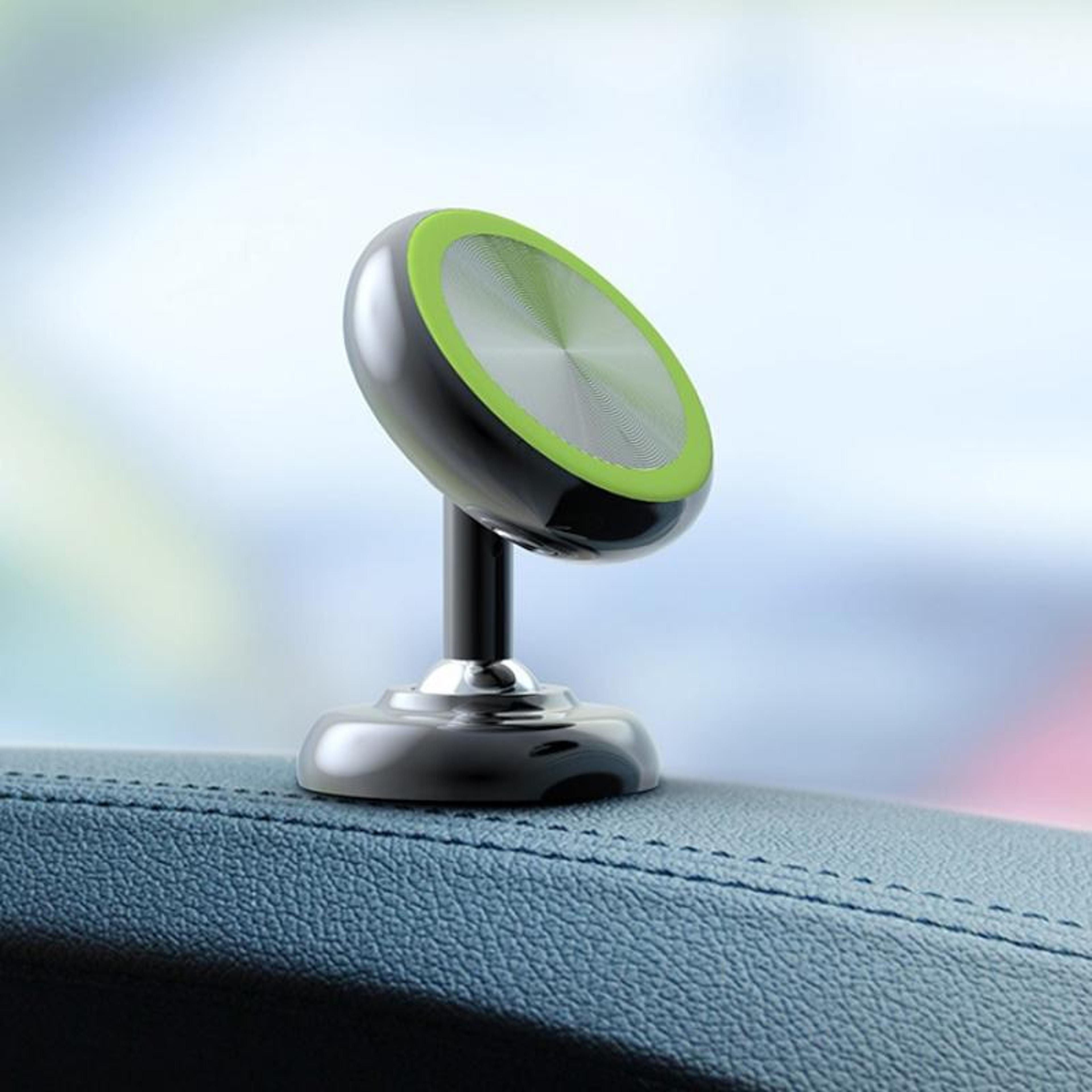 magnetic car phone holder with strong suction & luminous safety ring
