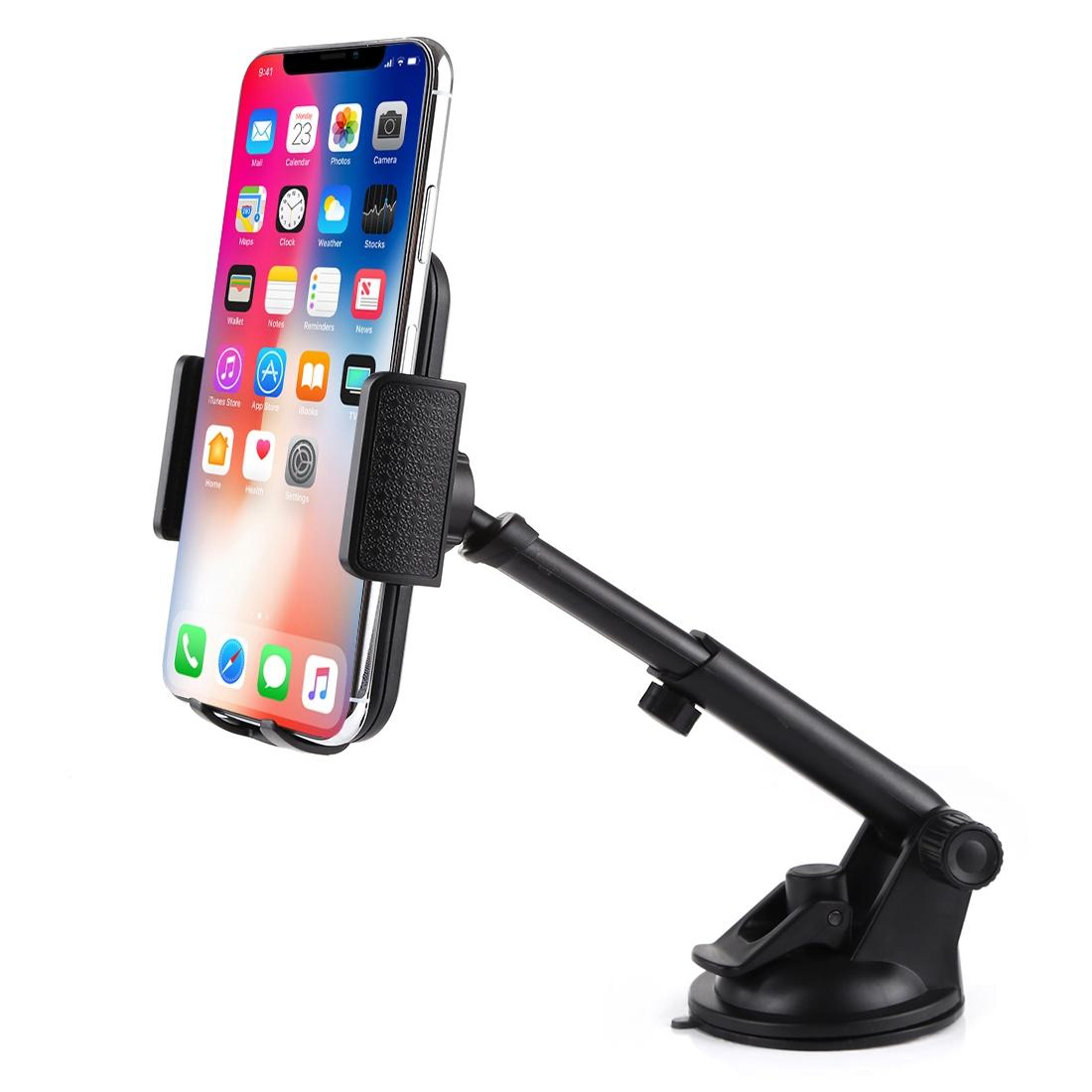 universal rotating car phone holder windshield phone mount with strong suction cup