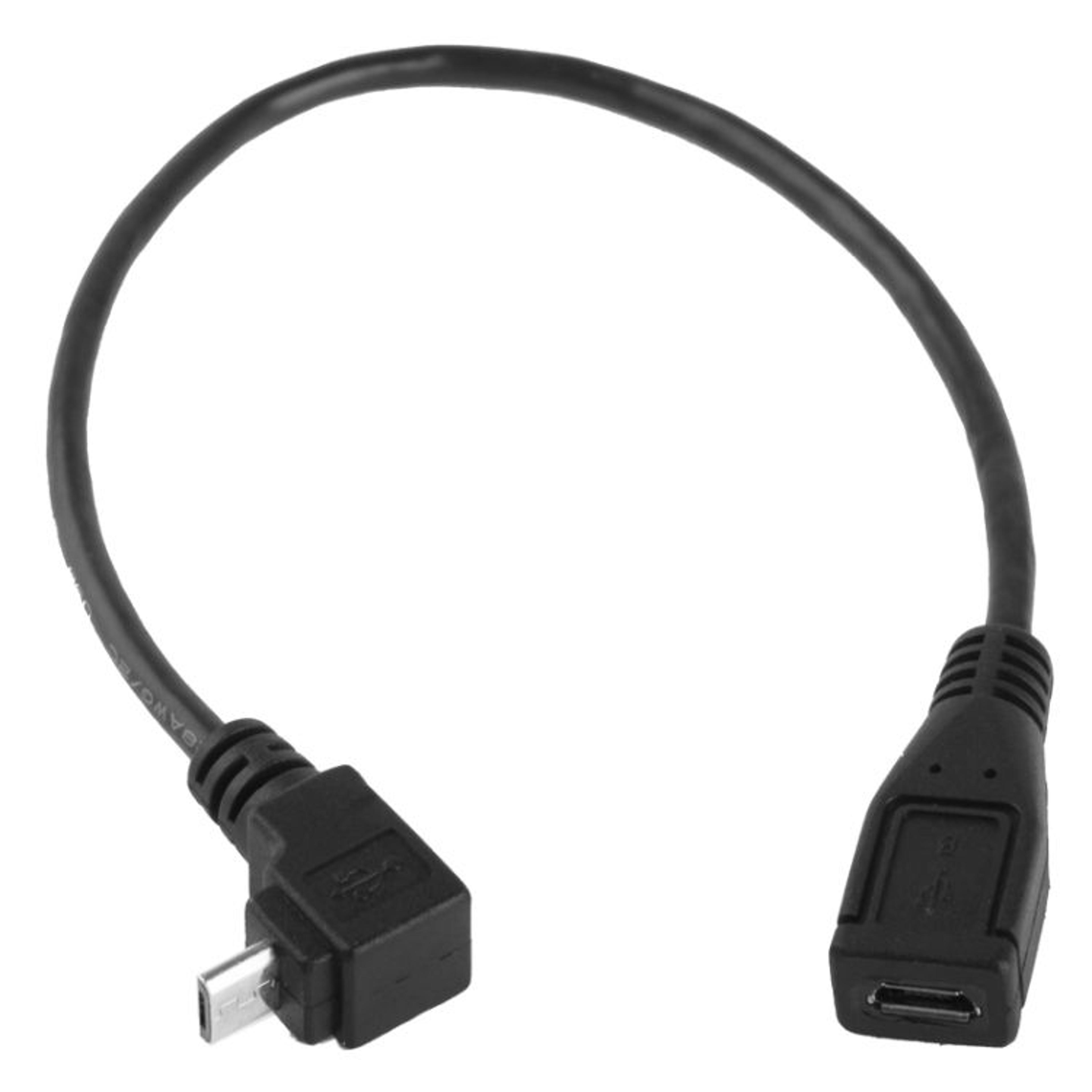 micro usb extension cable right angle adapter for charging and data sync