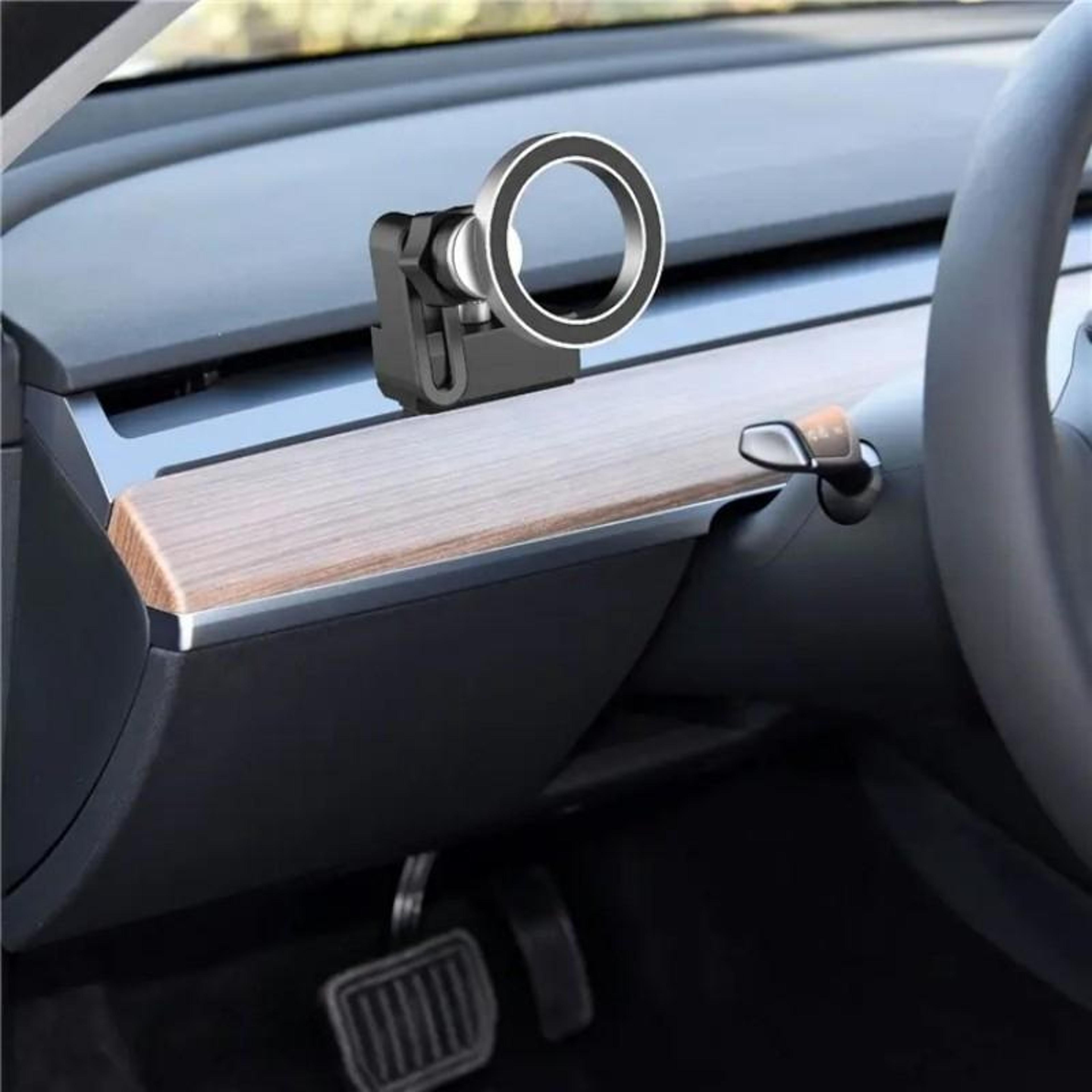 tesla magnetic car phone holder 360 rotating anti slip phone mount