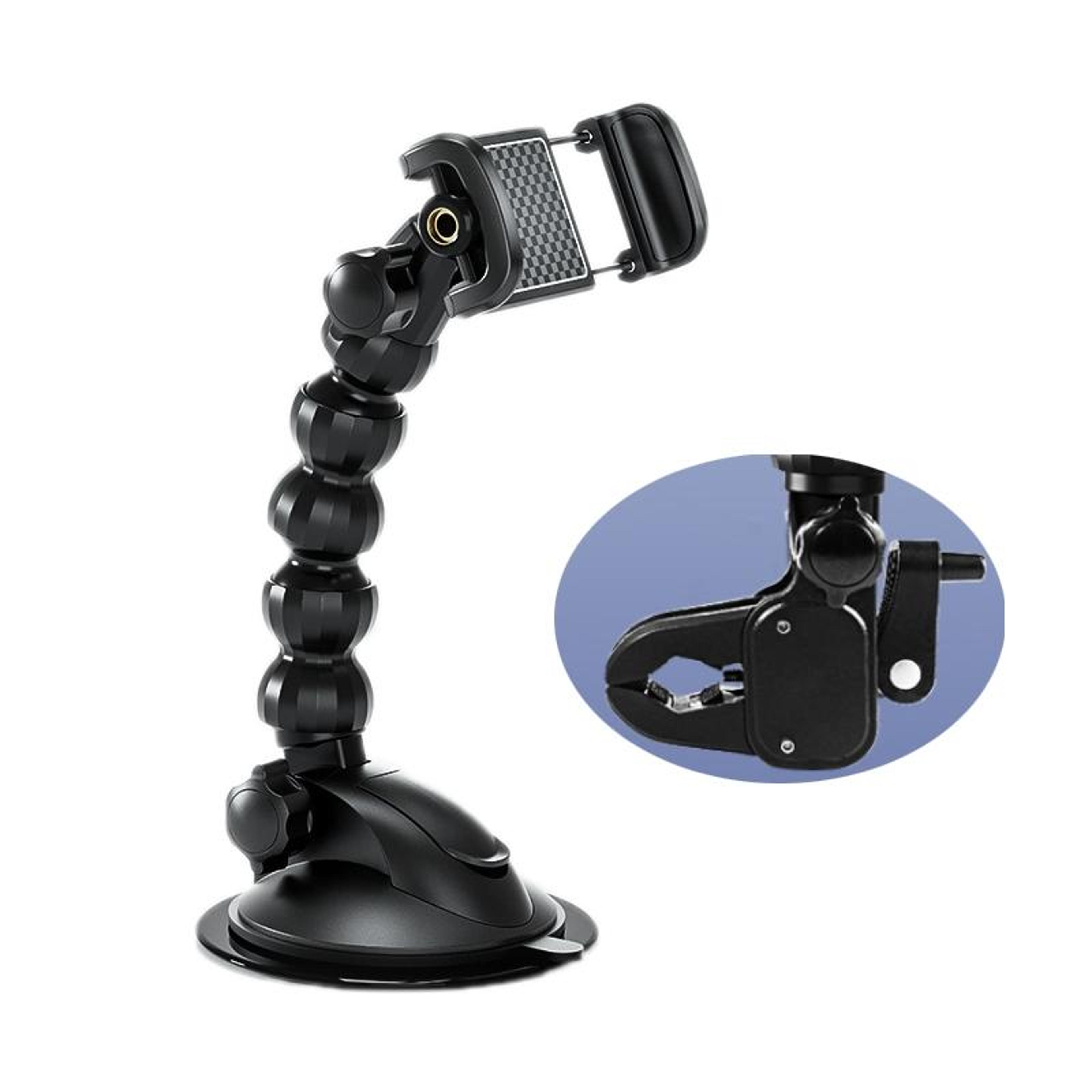 360 degree car phone holder flexible hud dashboard phone mount for navigation and filming