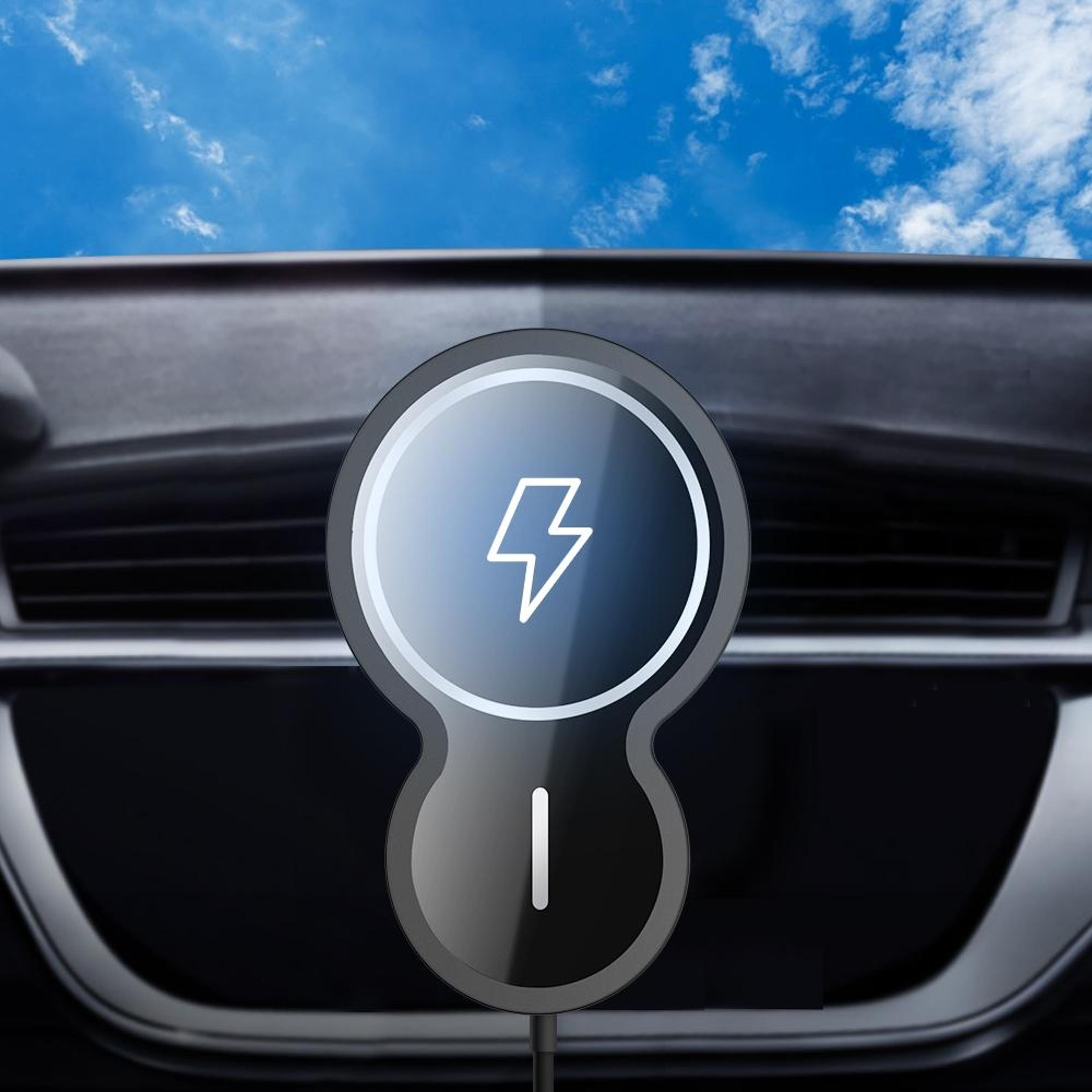 w34 magnetic car wireless charger magsafe car charger air vent phone holder