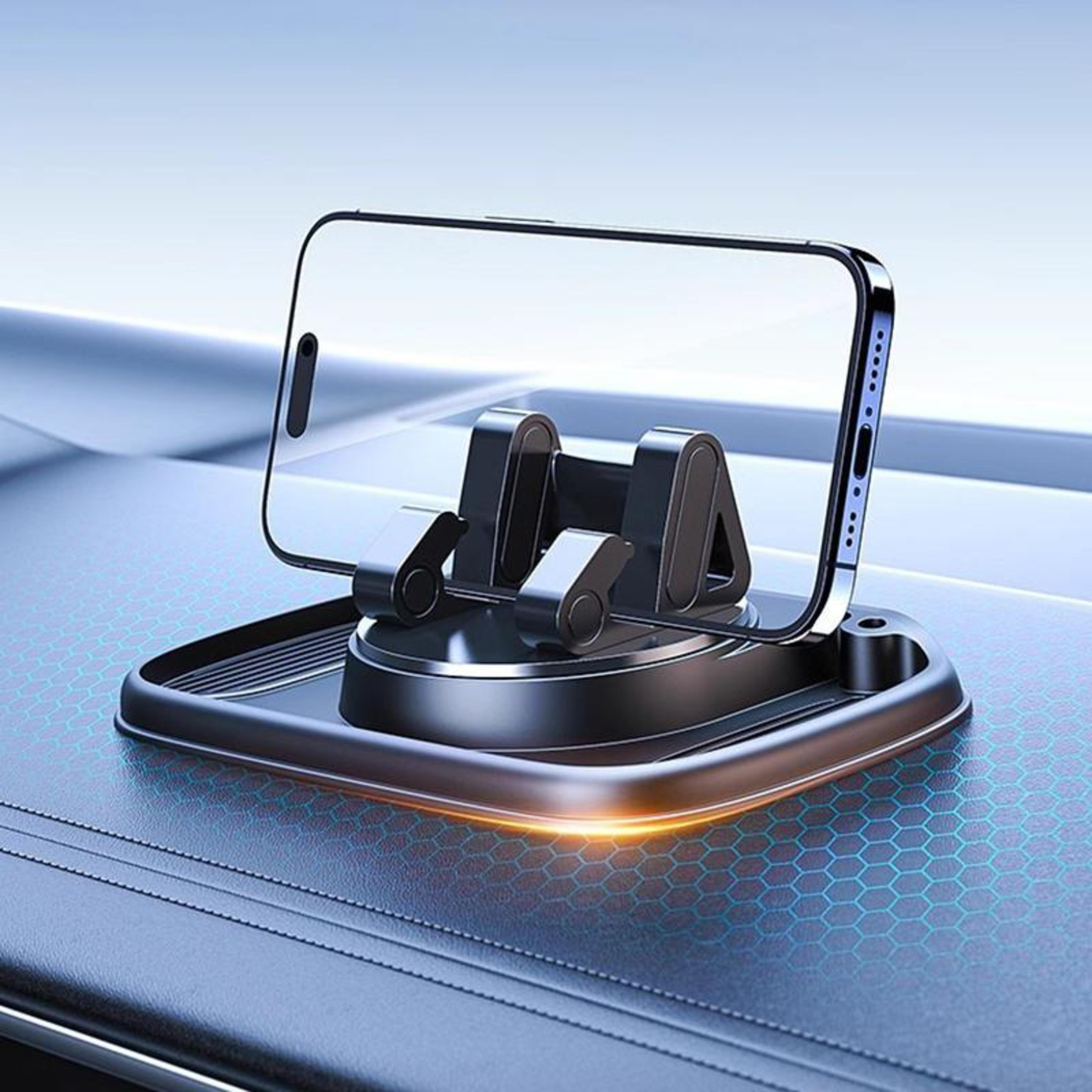 3 in 1 car phone holder dashboard phone mount with anti slip storage and parking number plate