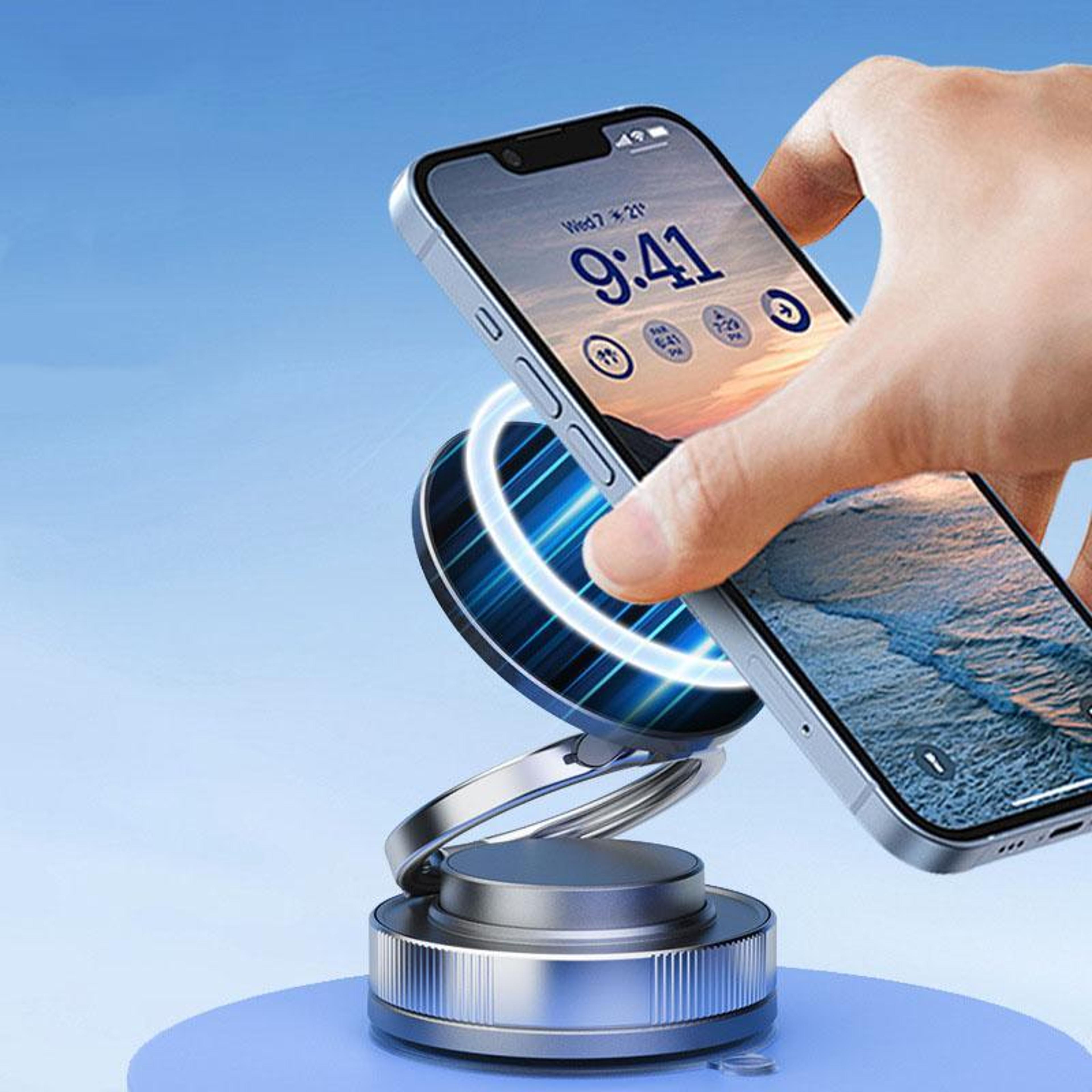 foldable magnetic car phone holder with 3 axis adjustable navigation mount for universal smartphones