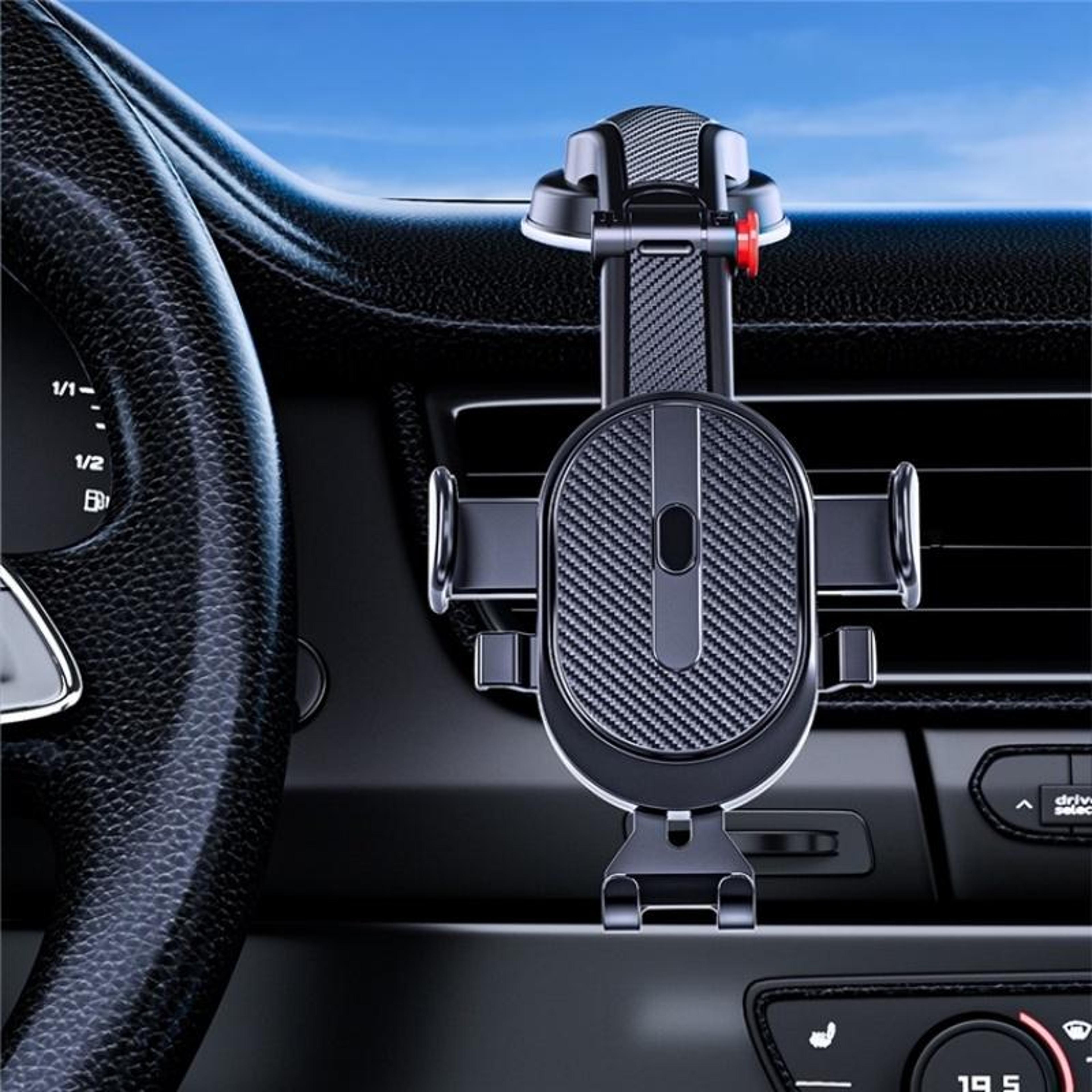 360 rotating car phone holder with strong suction dashboard phone mount for windshield