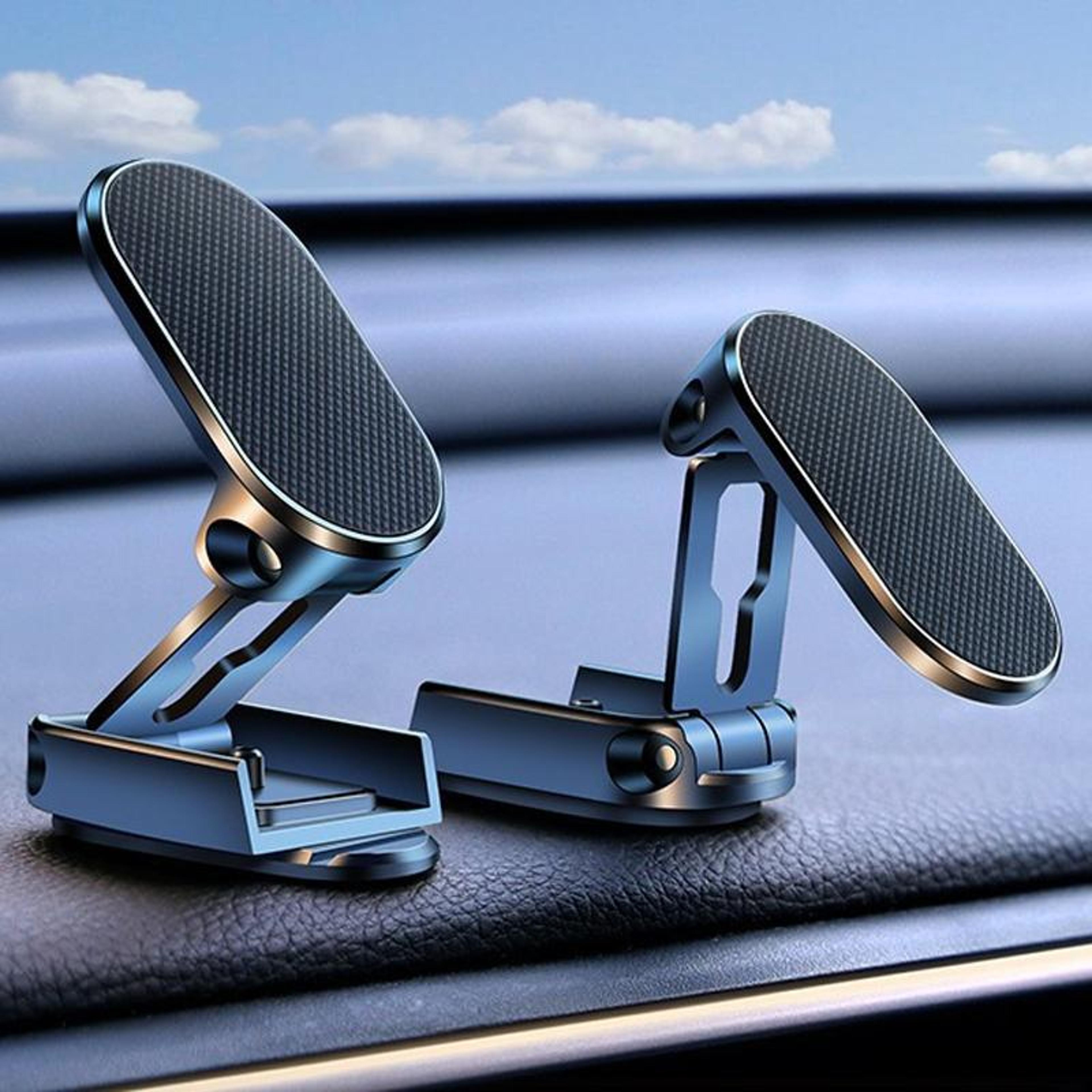 magnetic foldable car phone holder rotatable dashboard phone mount for secure hands free navigation