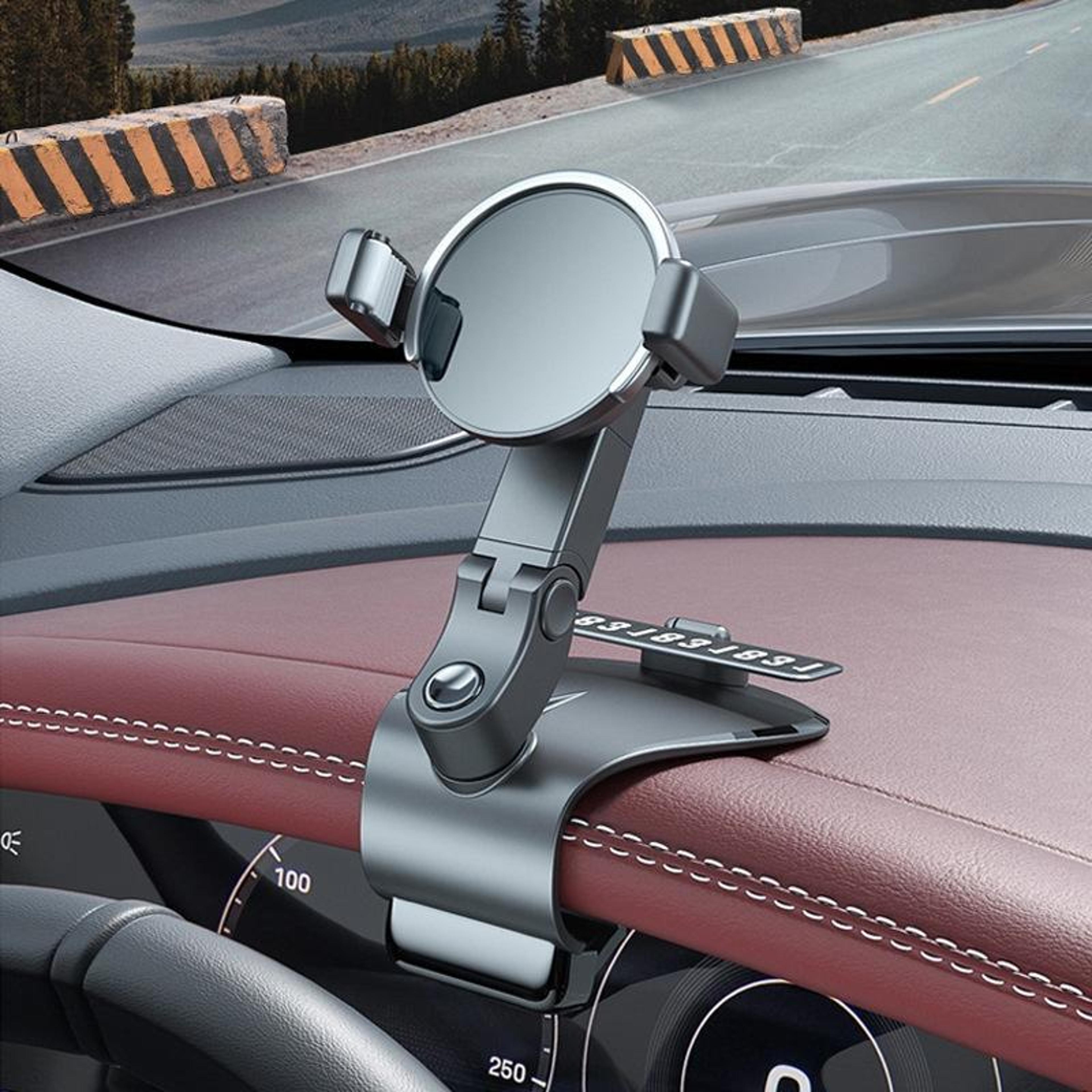 360 rotating car phone holder universal dashboard phone mount with secure one hand operation