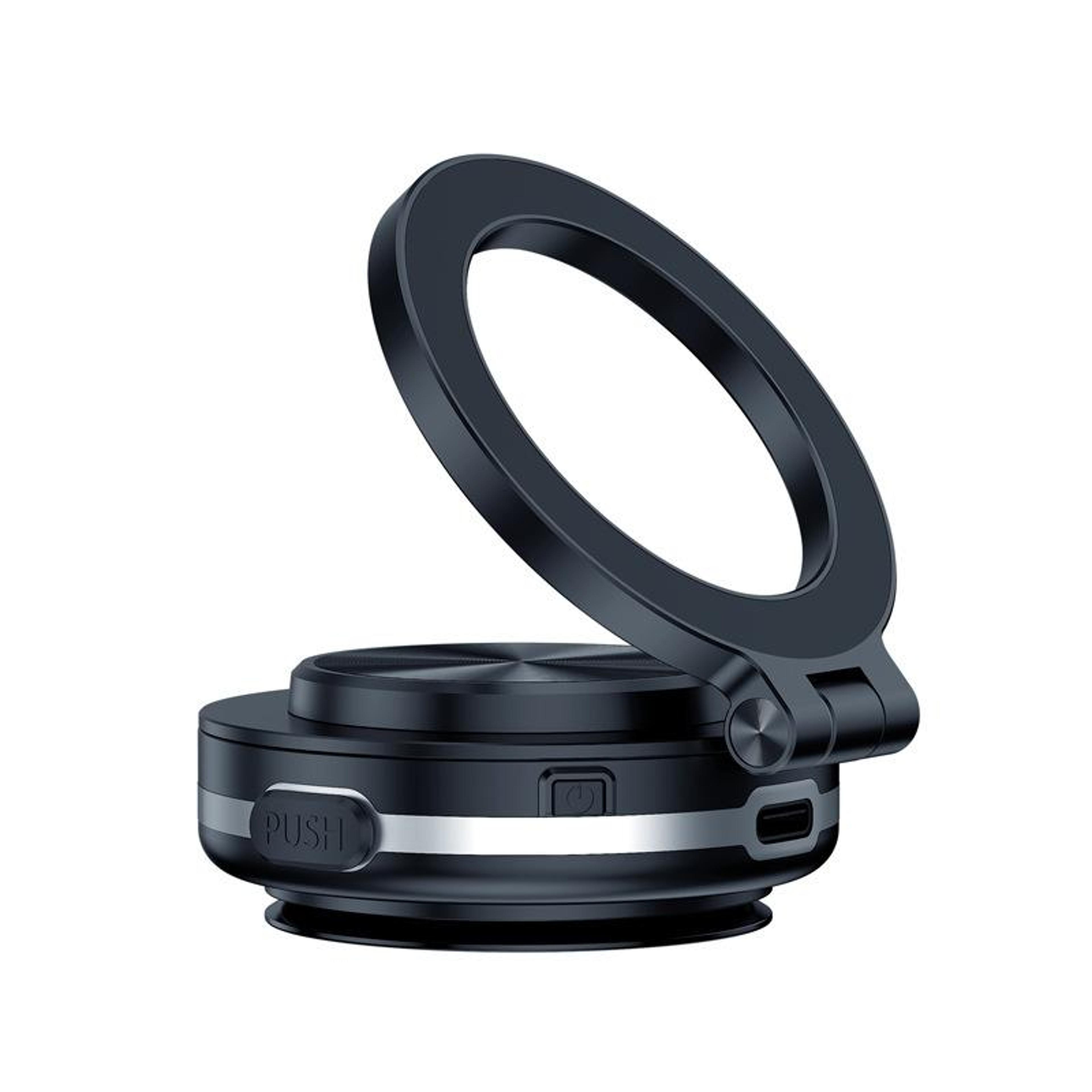 vacuum magnetic car phone holder foldable 360 rotating dashboard mount