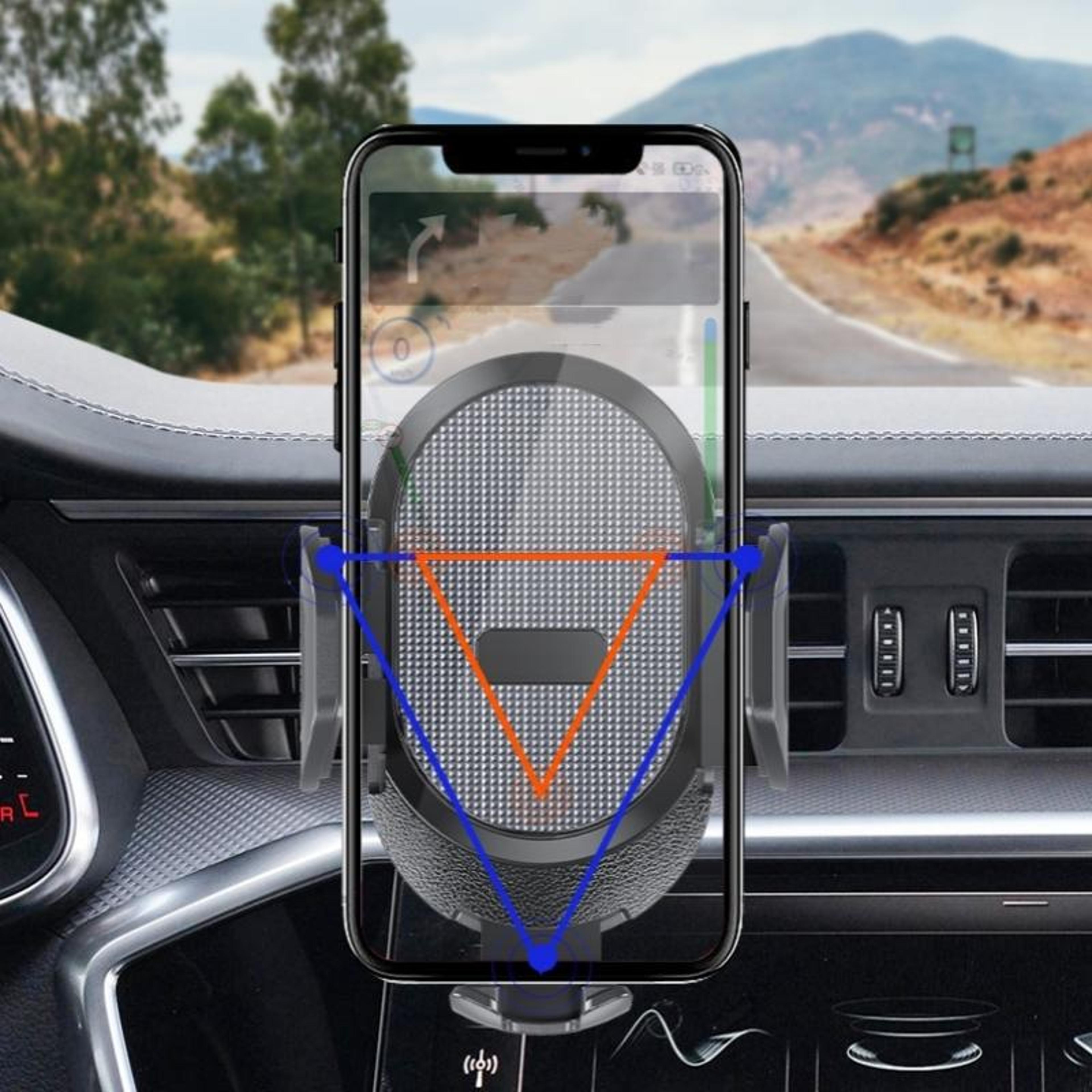 d33 car phone holder gravity dashboard phone mount with suction cup and air vent clip