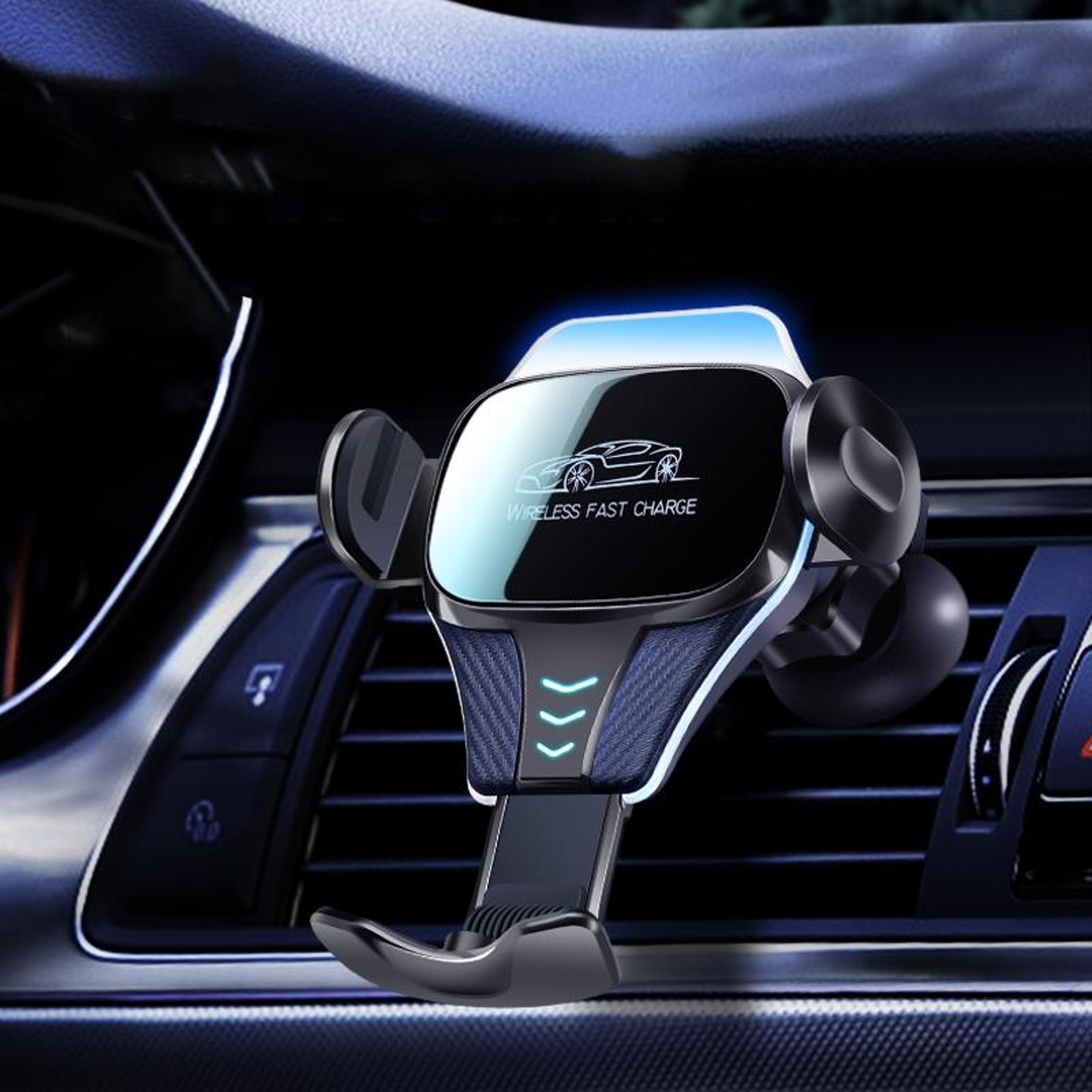 wireless car charger gravity phone holder qi car vent phone mount