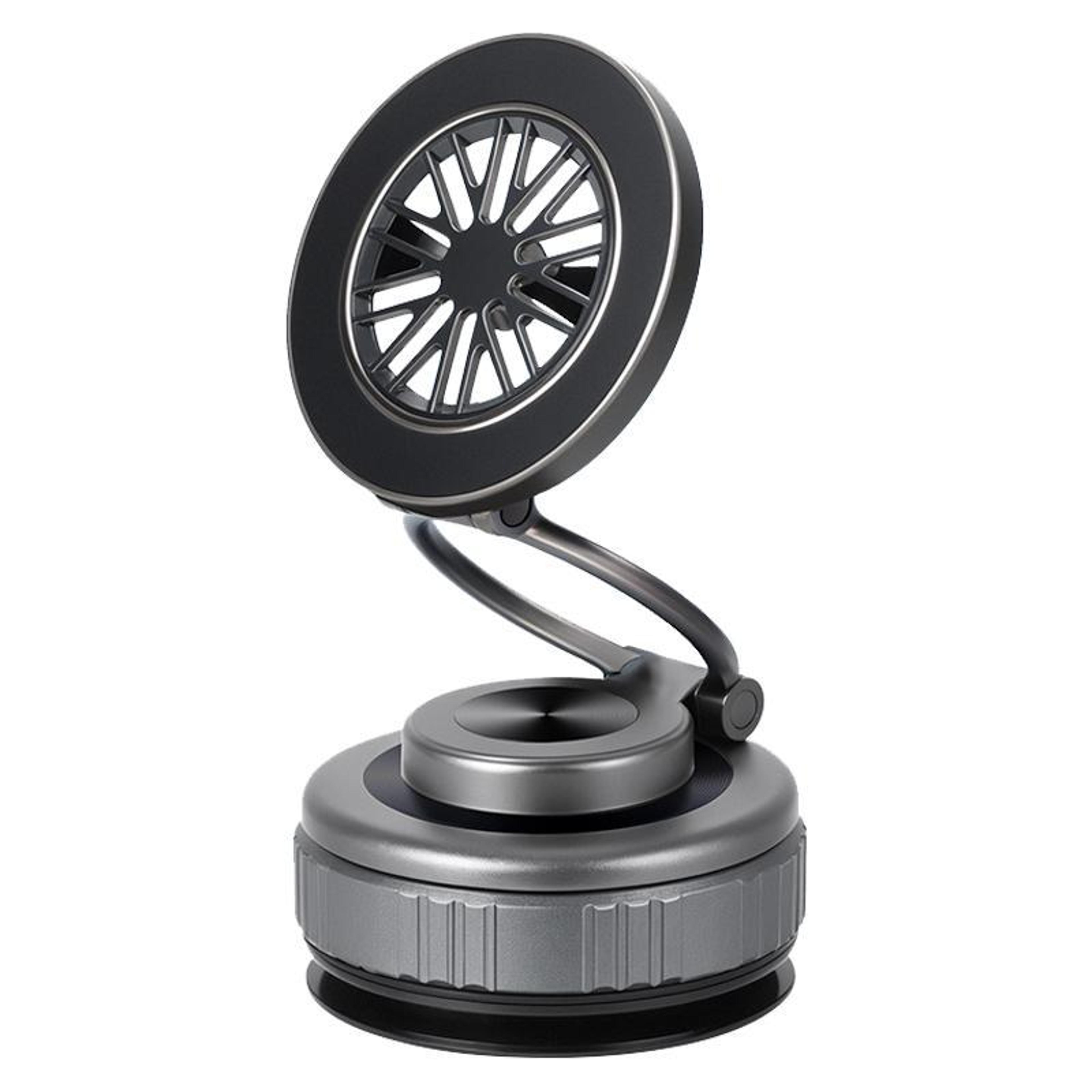 360 rotating magnetic car phone holder with vacuum suction foldable universal phone mount