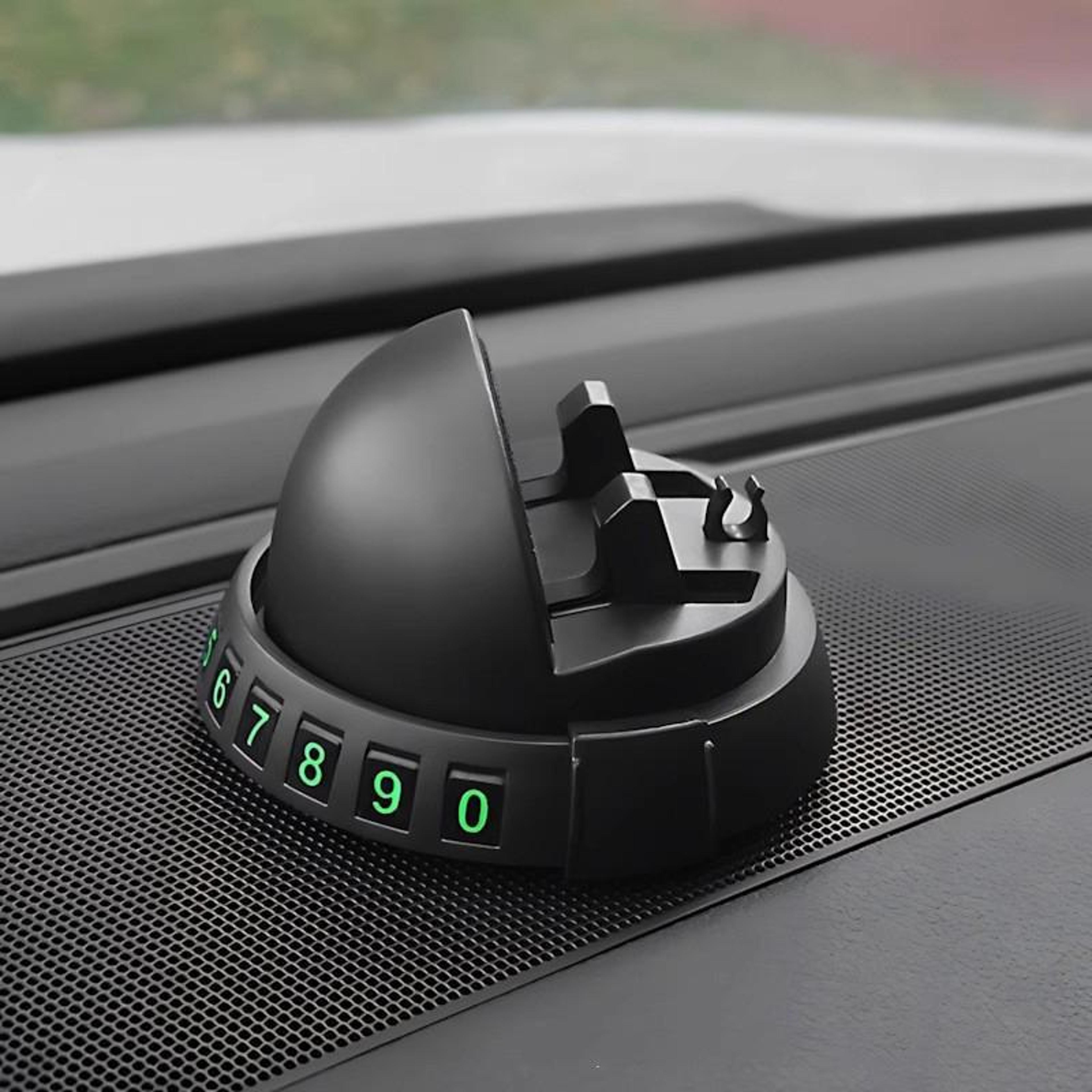 magnetic car phone holder dashboard phone mount with hidden glow parking number plate