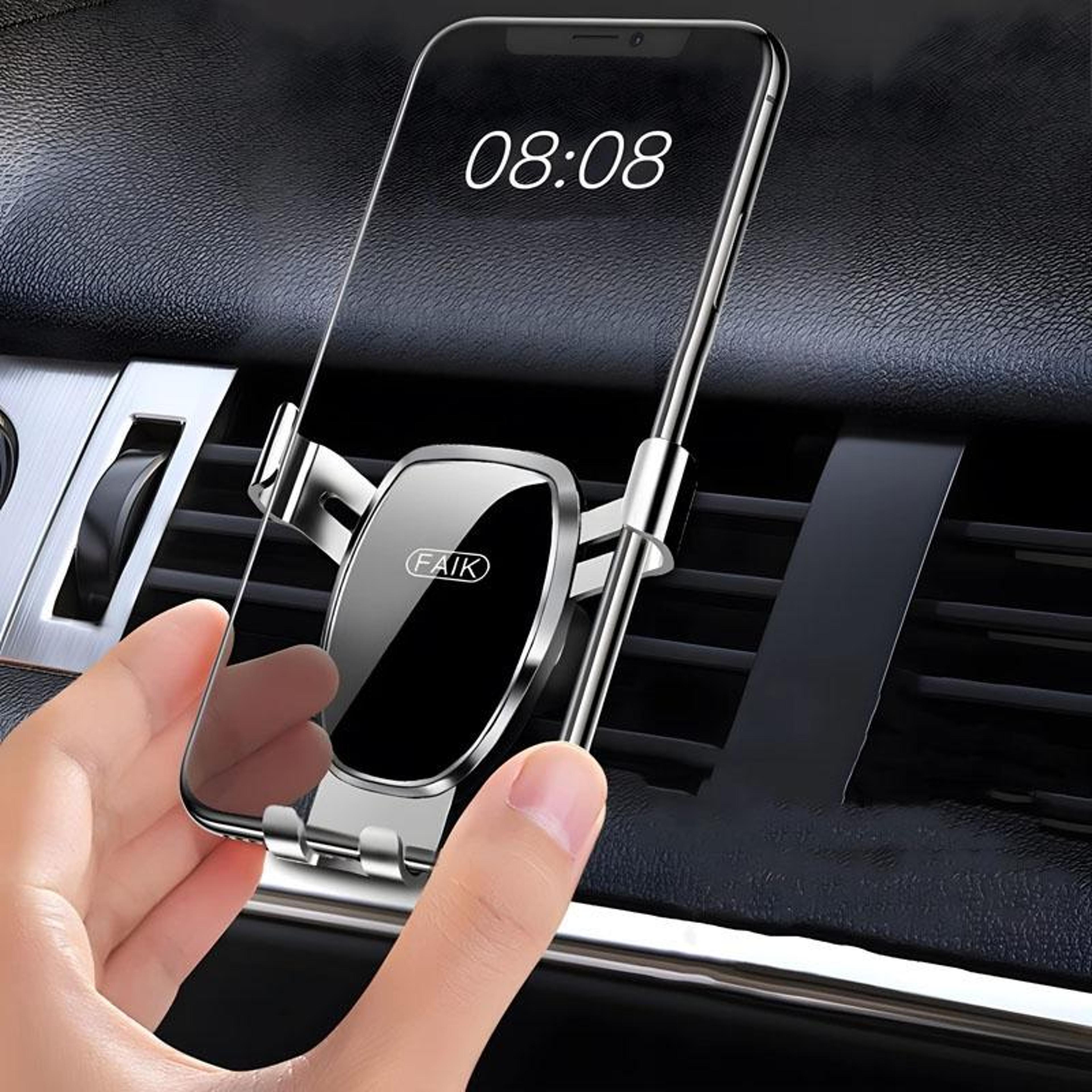 universal car phone holder gravity air vent mount with 360° rotation for 4.7 to 6.6 inch smartphones