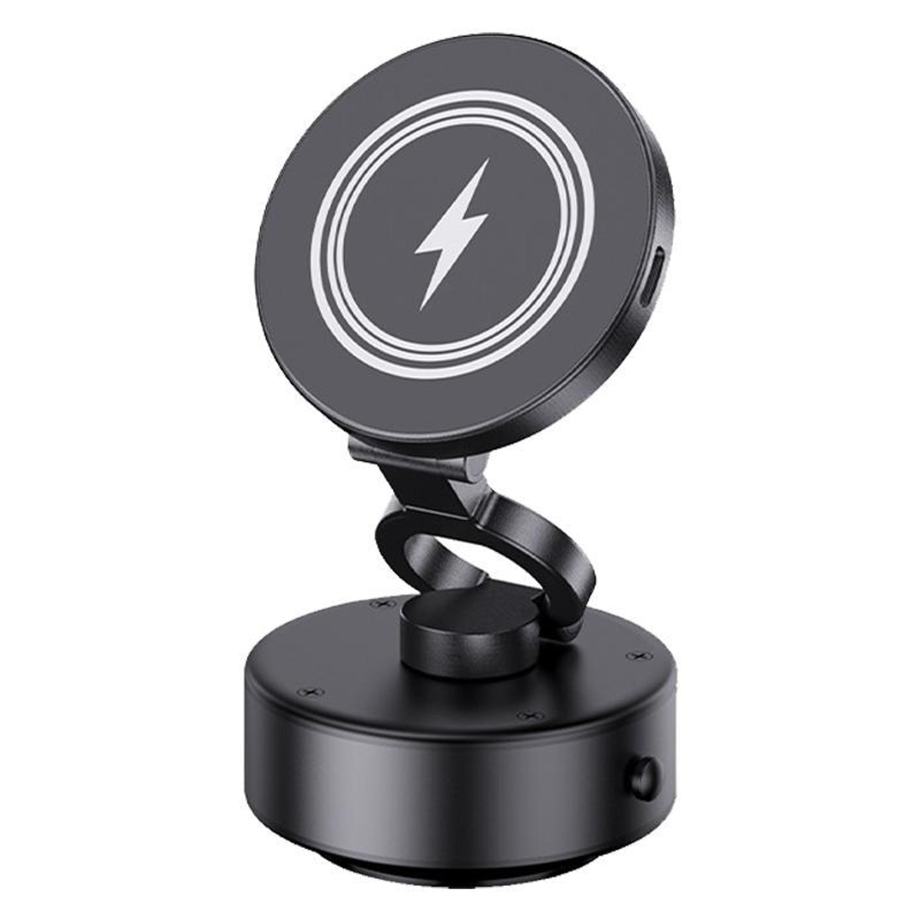 d1 magsafe car charger 15w wireless charging magnetic phone holder with electric vacuum suction