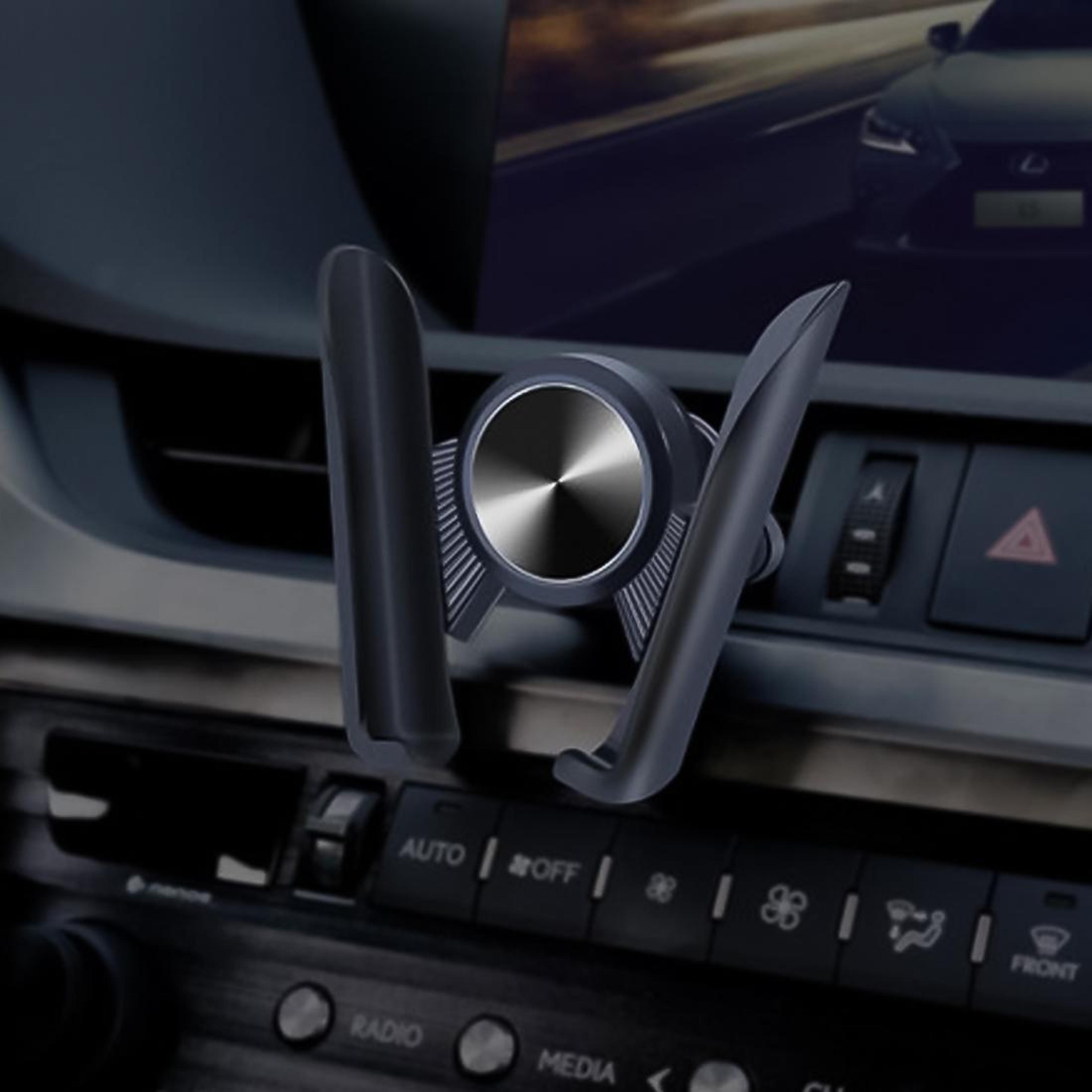 universal car phone holder air vent mount with secure grip for smartphones