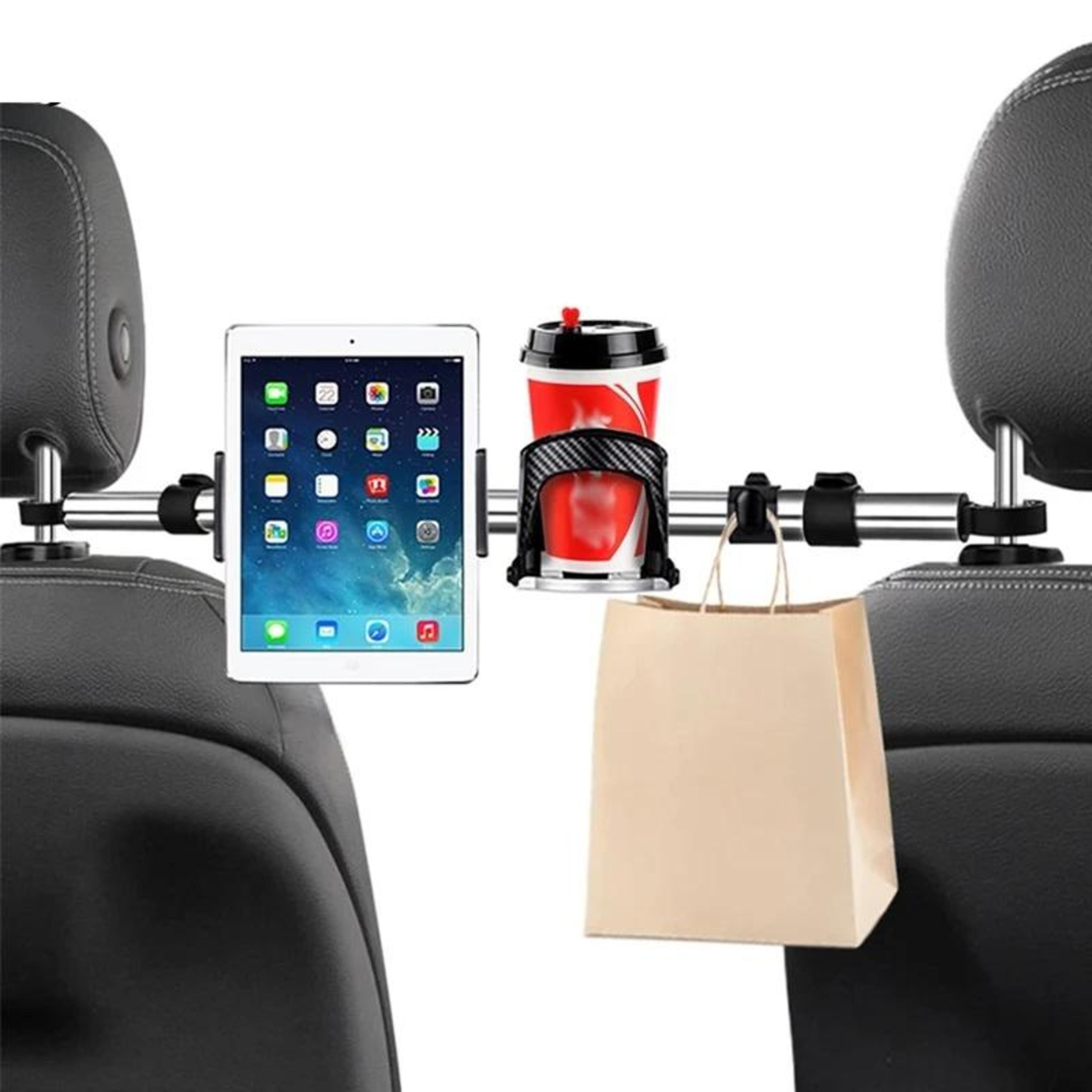 3 in 1 car back seat phone holder universal tablet holder with aluminum hook mount