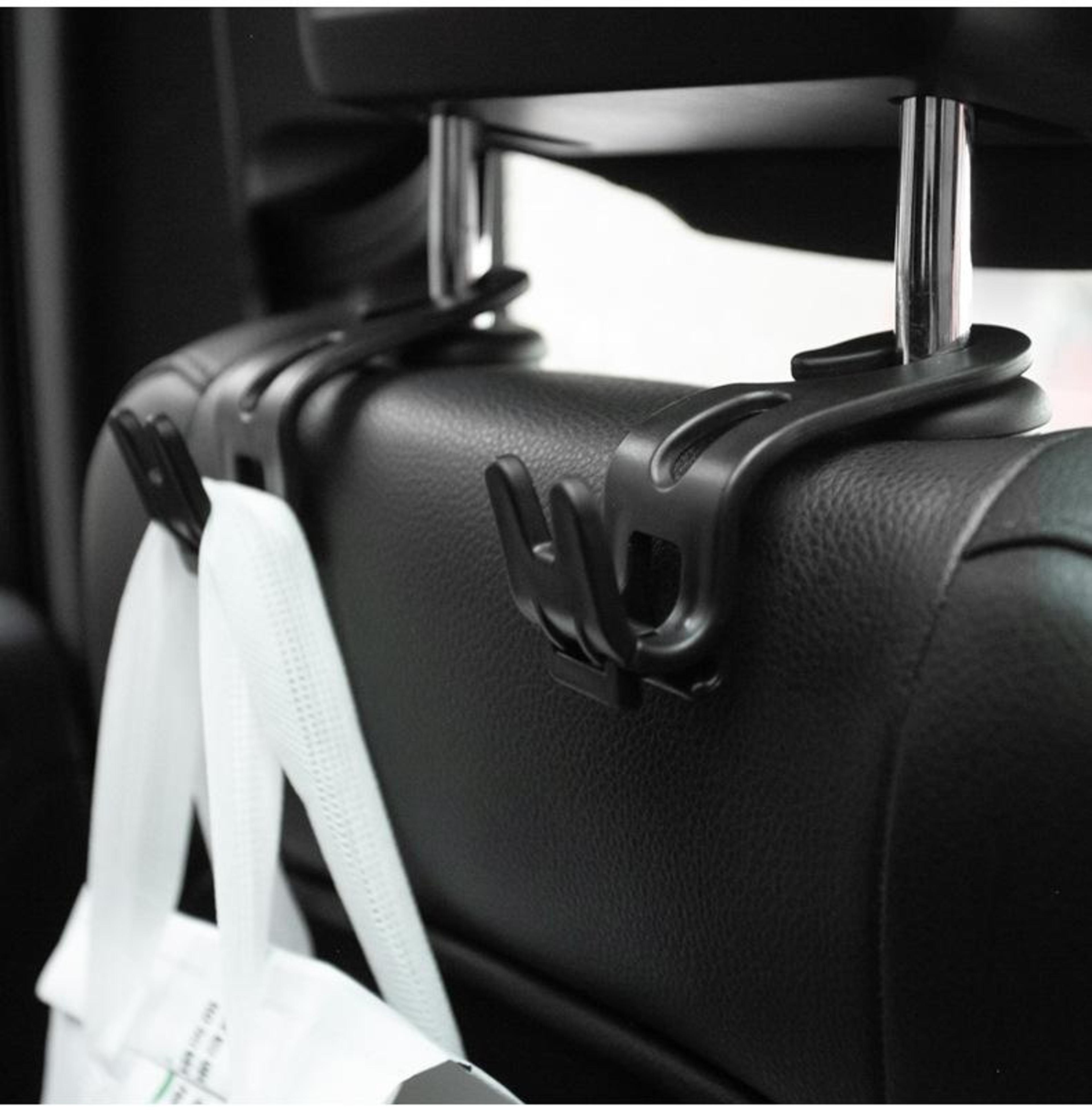3pcs car seat headrest hook foldable car headrest hook with phone holder heavy duty bag organizer