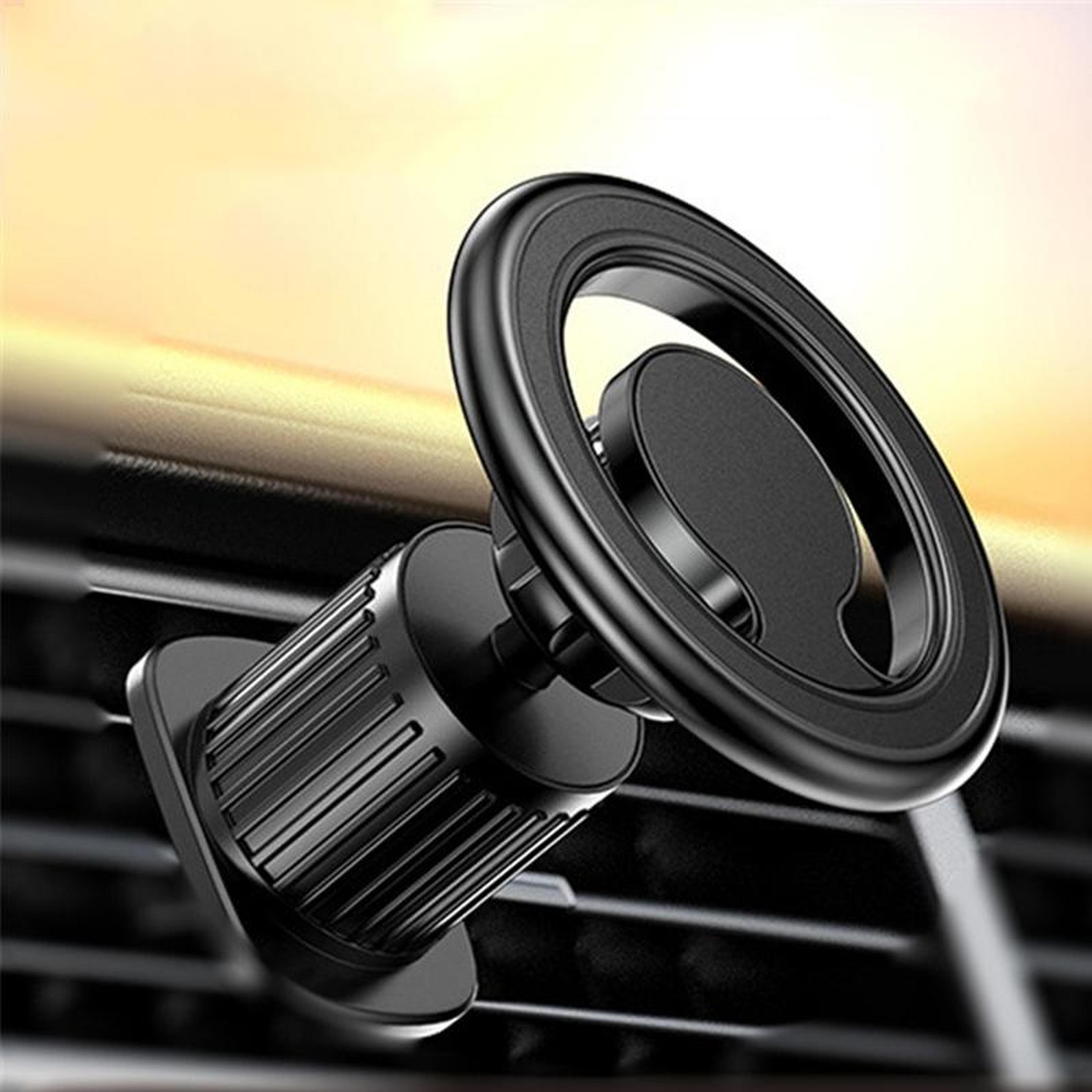 d19 magnetic car phone holder 360 rotating metal car phone mount for safe navigation