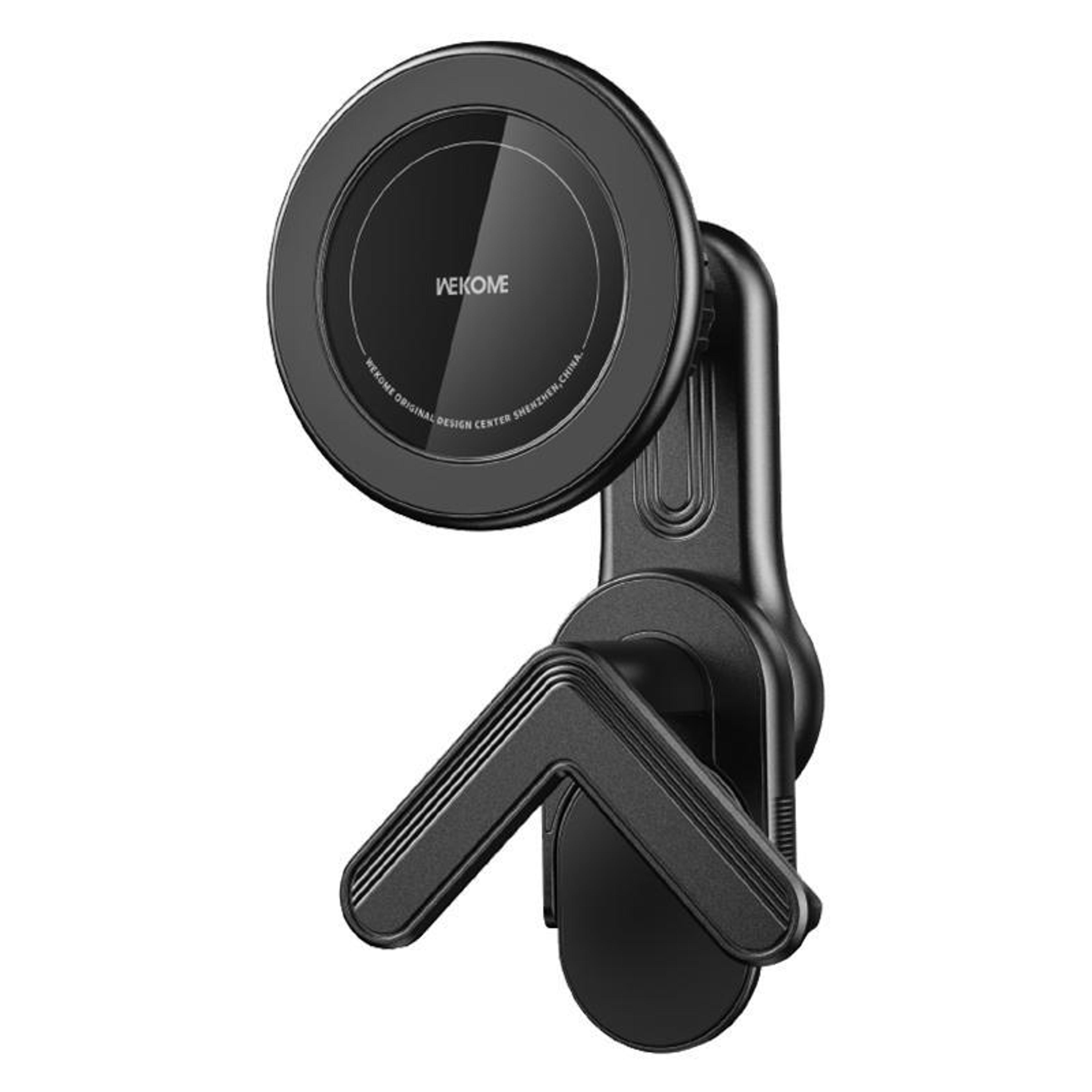 wk wa s61 magsafe car phone holder magnetic dashboard mount with 360° rotation for display screens