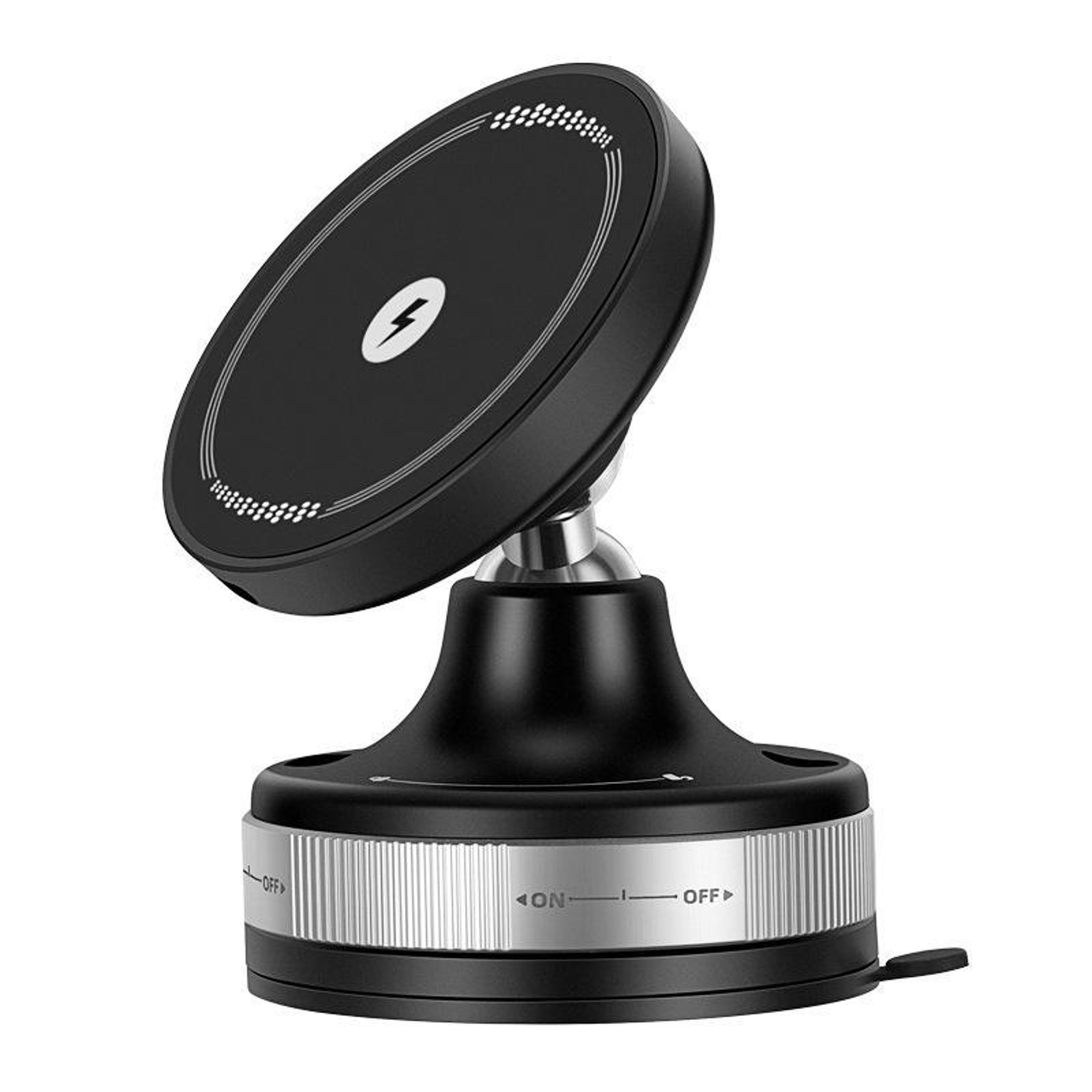 magsafe magnetic car phone holder with 360 rotation 15w fast wireless charging