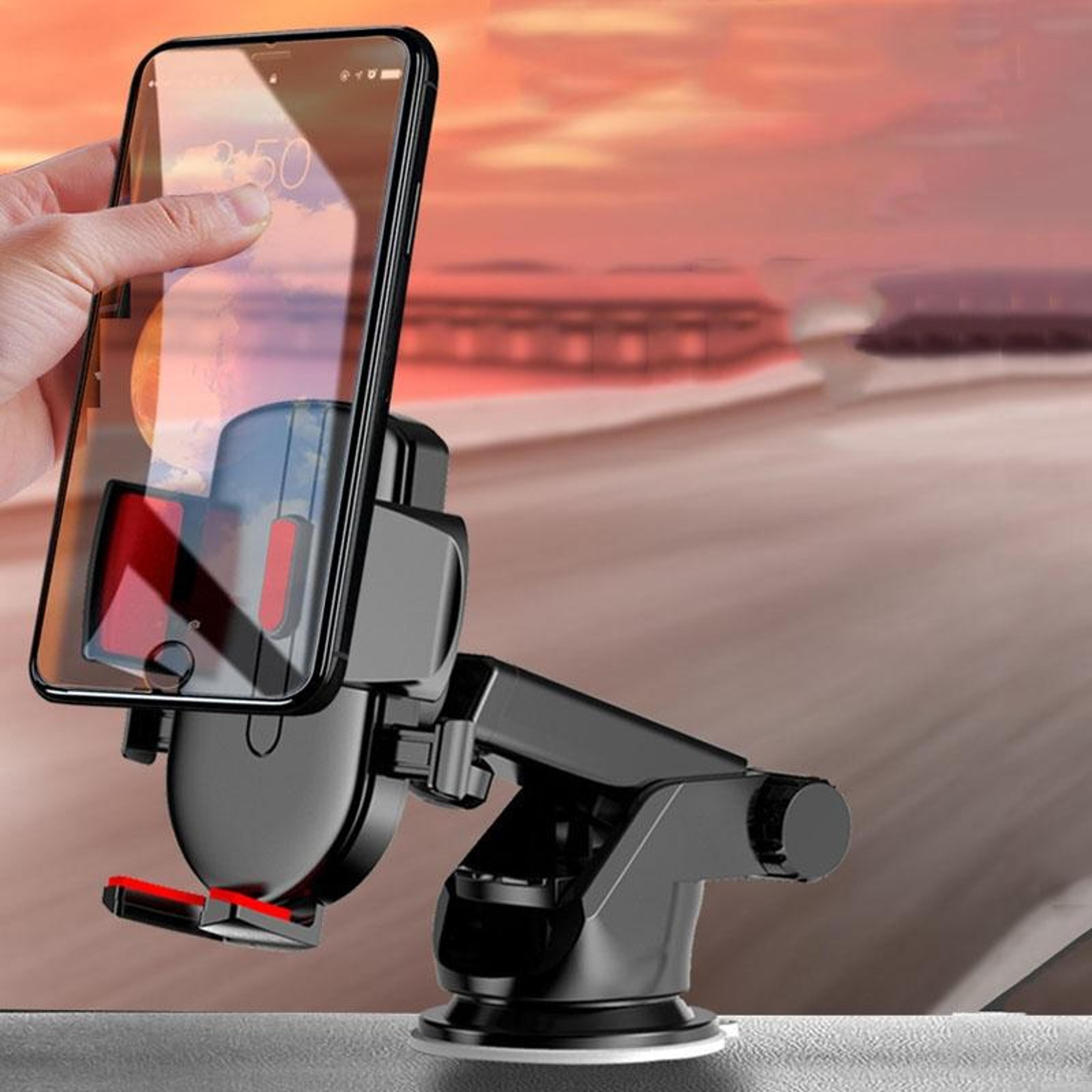 universal car phone holder telescopic suction mount 360 rotating dashboard phone mount
