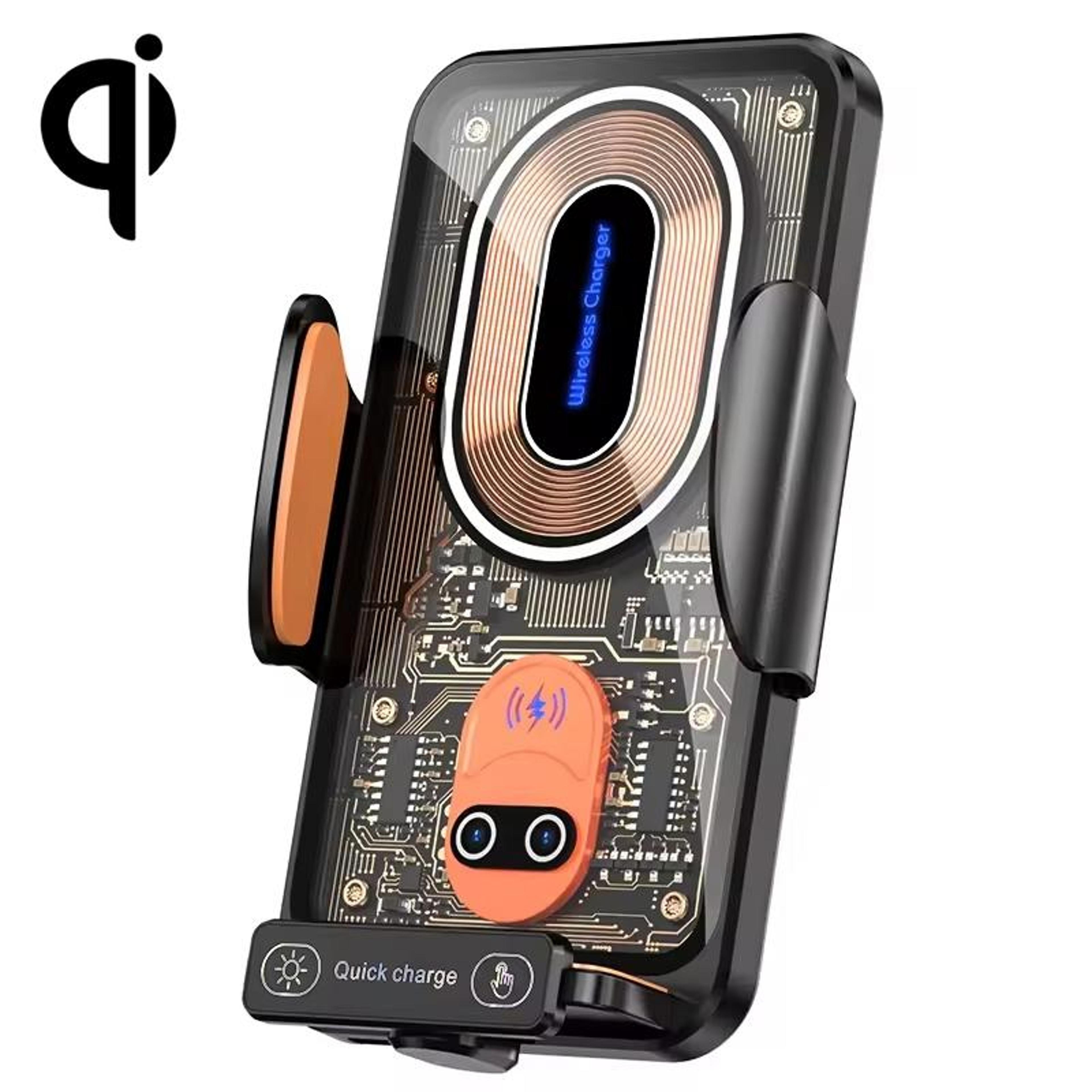 120w magnetic car wireless charger fast charging phone holder with transparent design