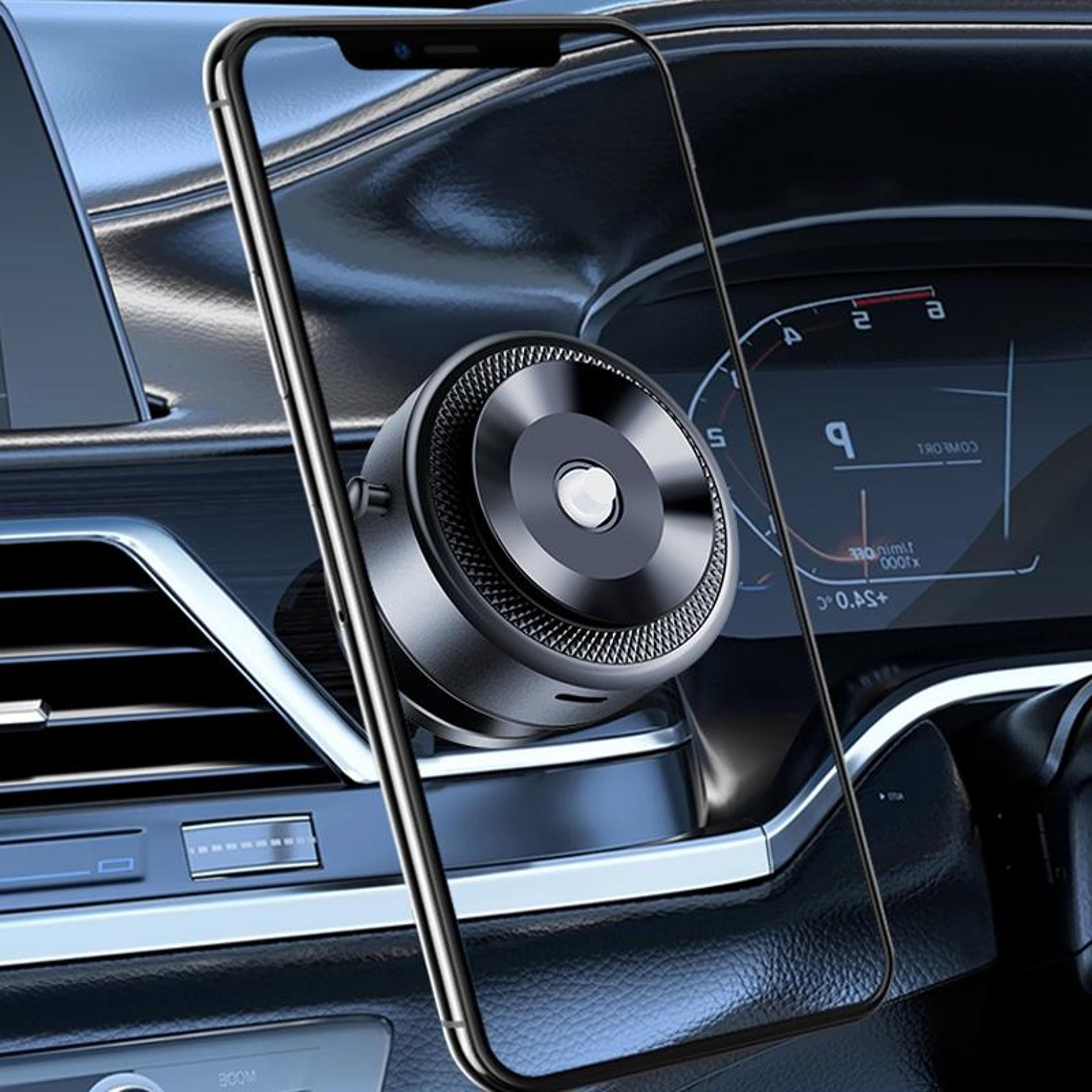 magnetic car phone holder with vacuum suction 360 rotating dashboard mount