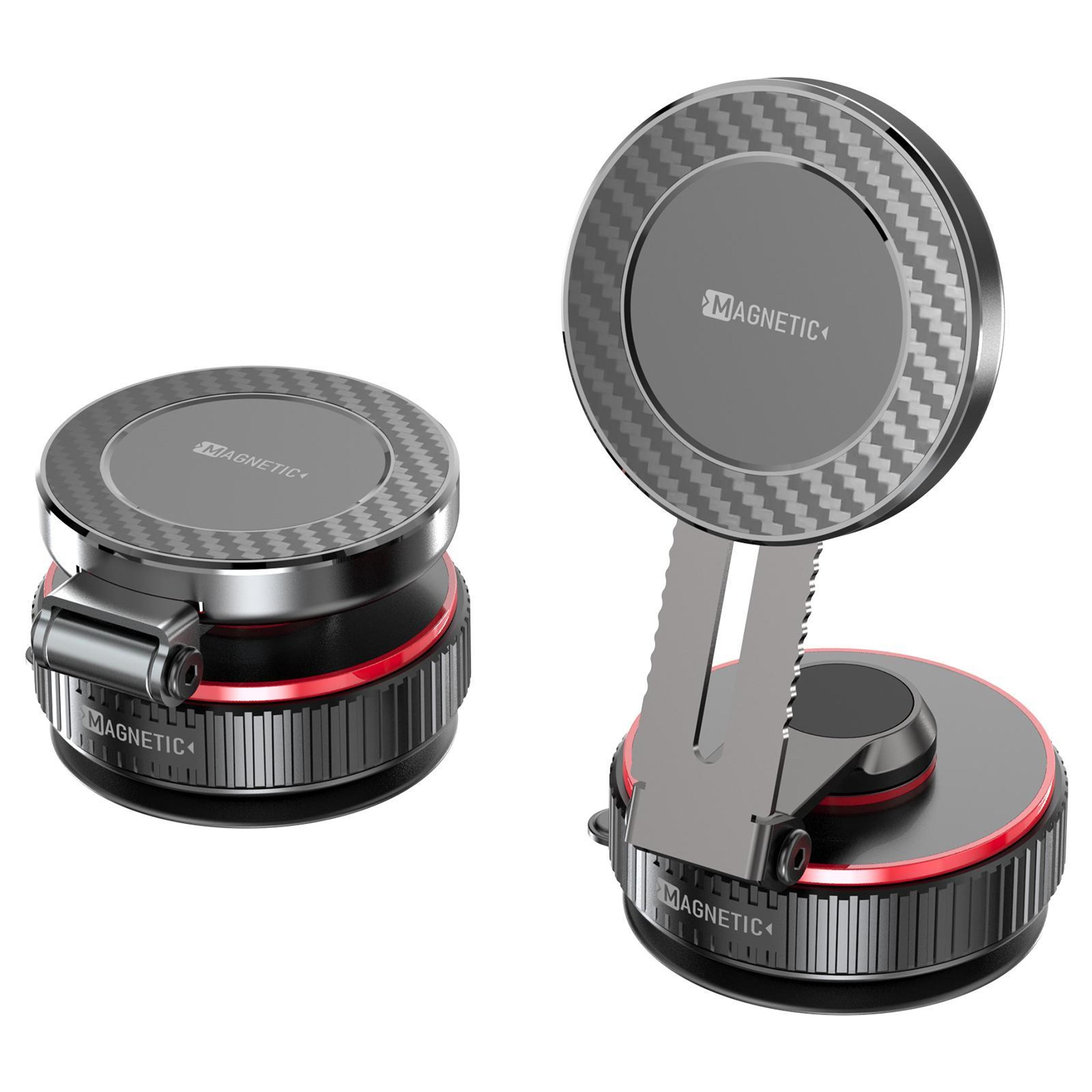 k99 magnetic phone holder with vacuum phone mount 360 rotating alloy car mount